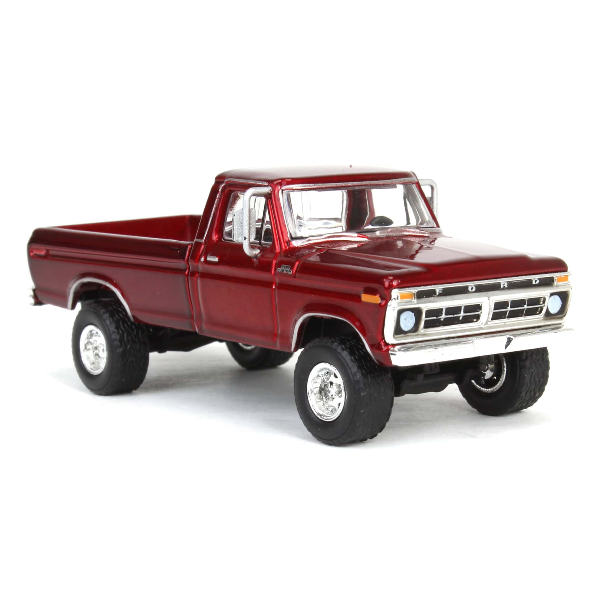 1/64 Lifted 1977 Ford F-250, Red, Midwest Diecast Exclusive - Image 2