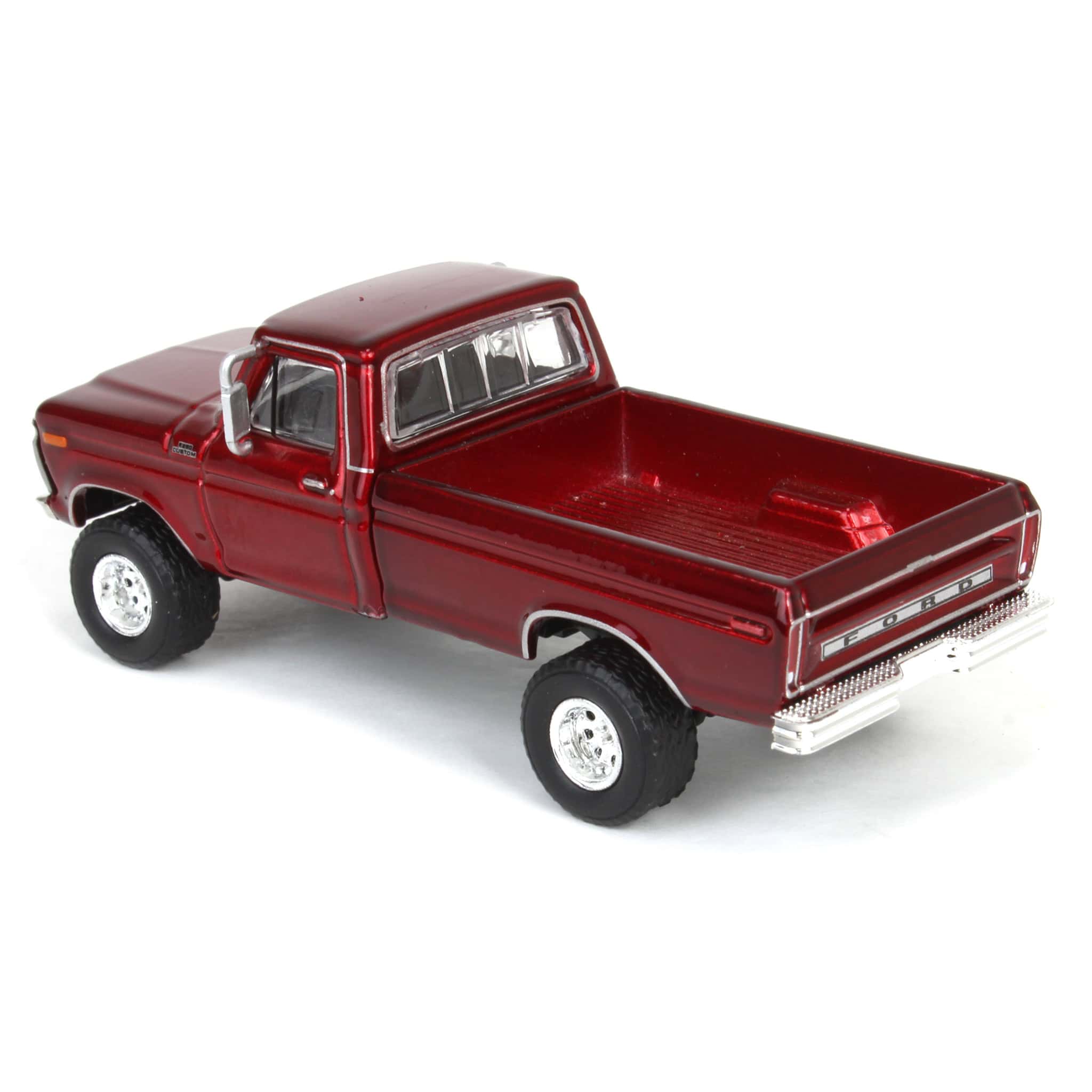 1/64 Lifted 1977 Ford F-250, Red, Midwest Diecast Exclusive - Image 4