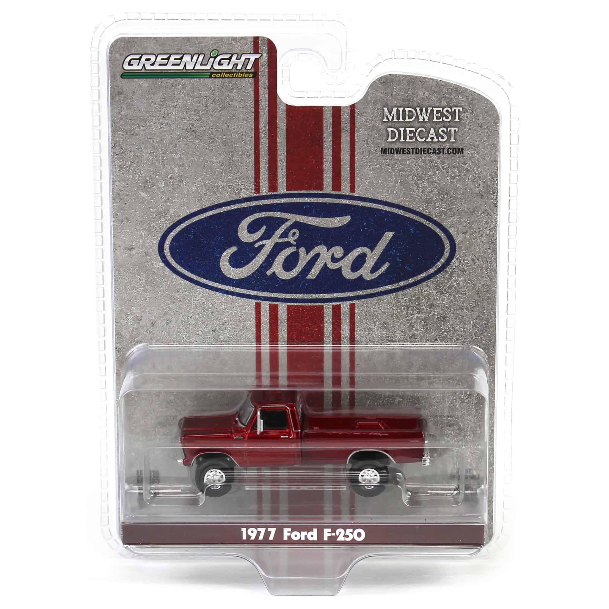 1/64 Lifted 1977 Ford F-250, Red, Midwest Diecast Exclusive - Image 5