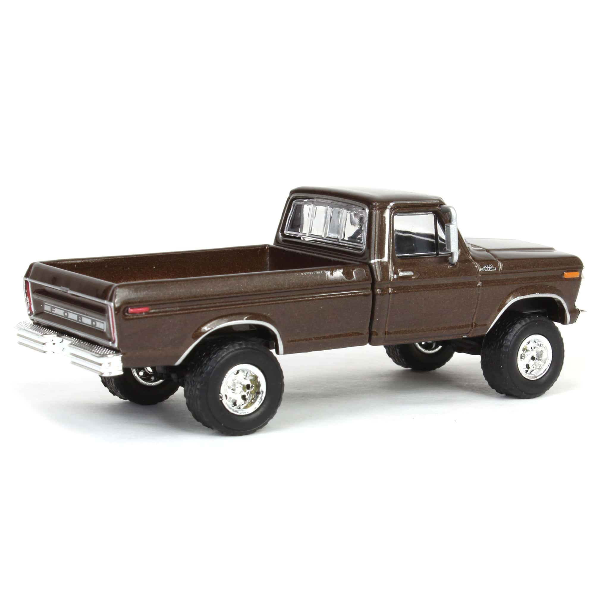 1/64 Lifted 1977 Ford F-250, Rootbeer, Midwest Diecast Exclusive - Image 3