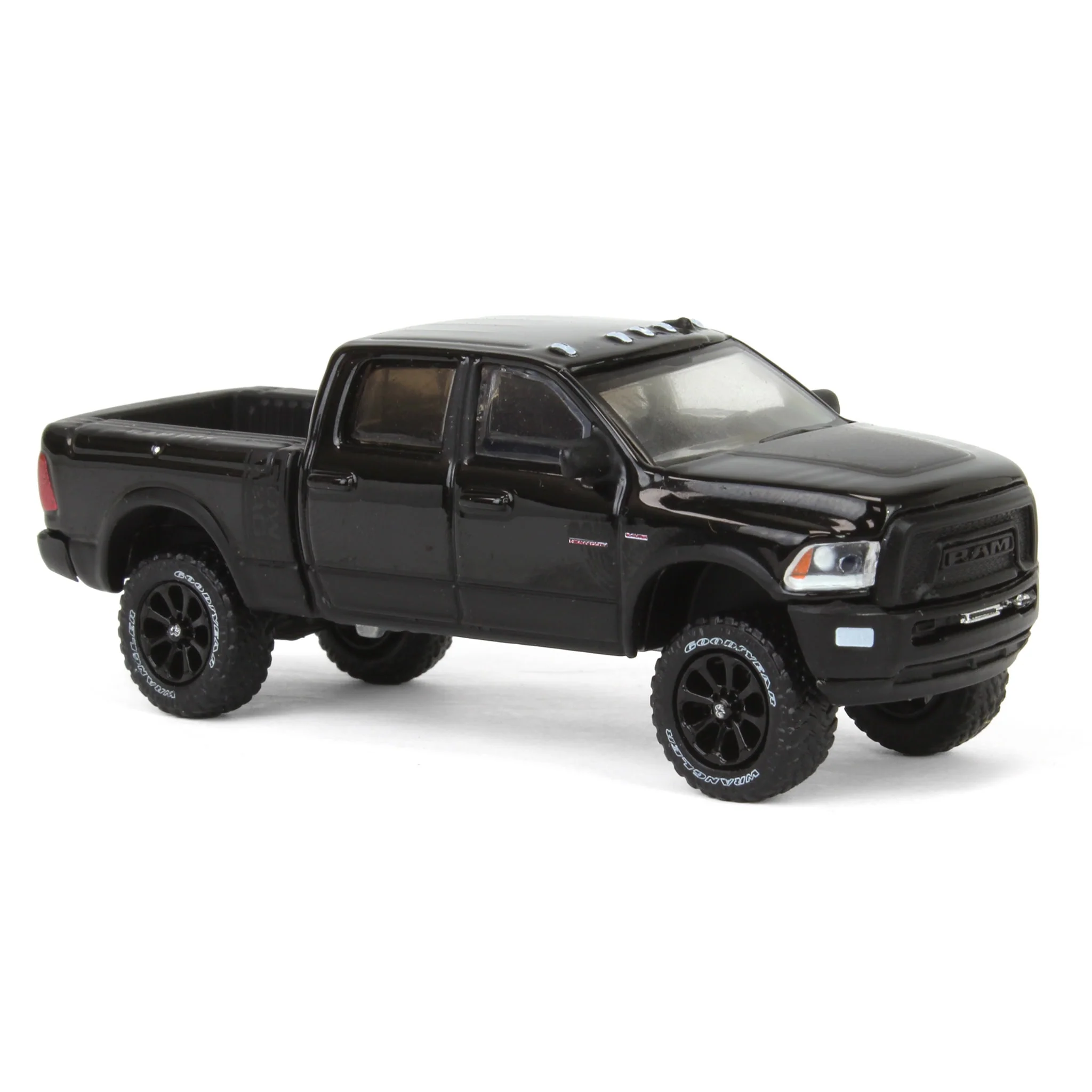 1/64 Lifted 2017 Dodge Ram 2500 Power Wagon Pickup Truck, Black, Collaboration Exclusive - Image 2