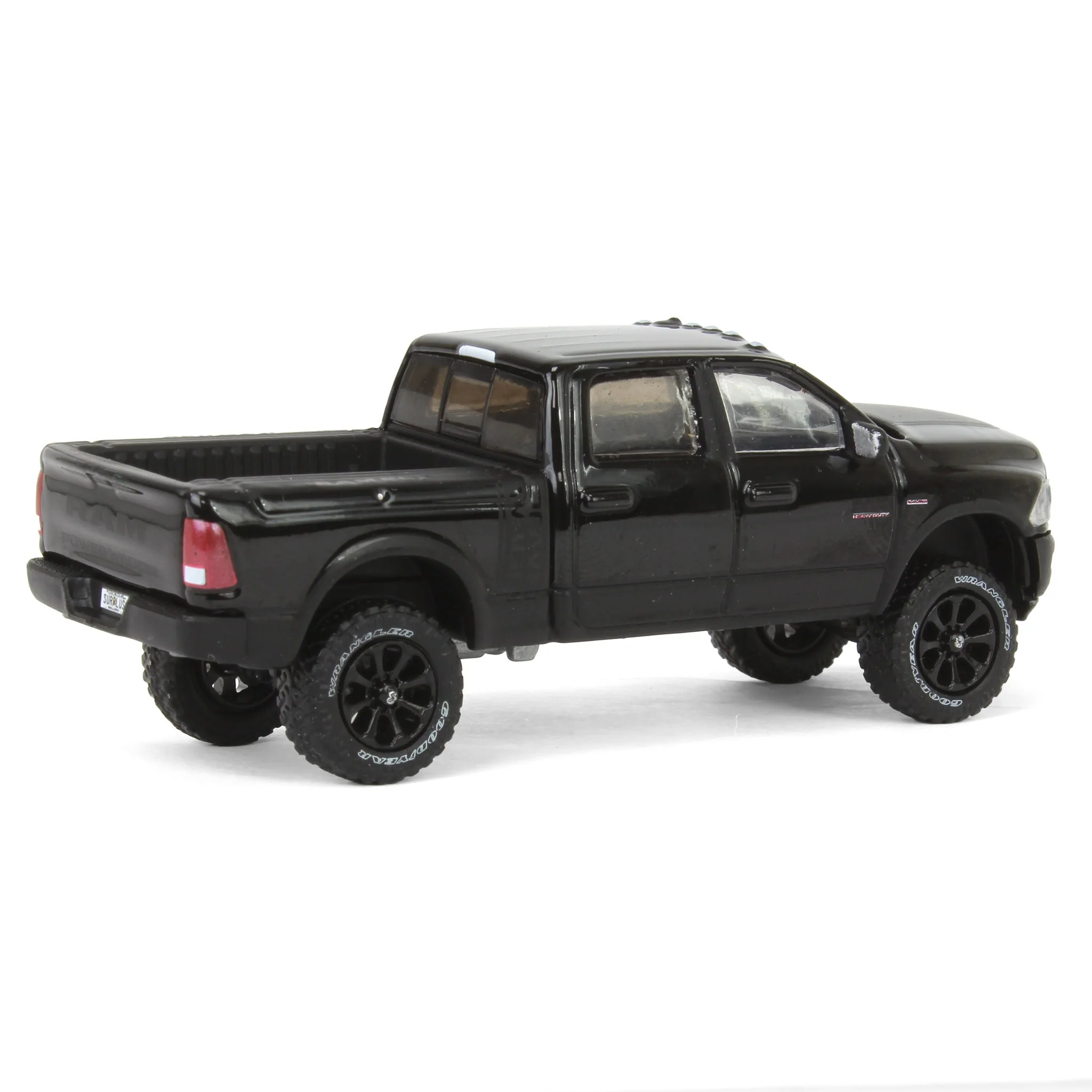 1/64 Lifted 2017 Dodge Ram 2500 Power Wagon Pickup Truck, Black, Collaboration Exclusive - Image 3