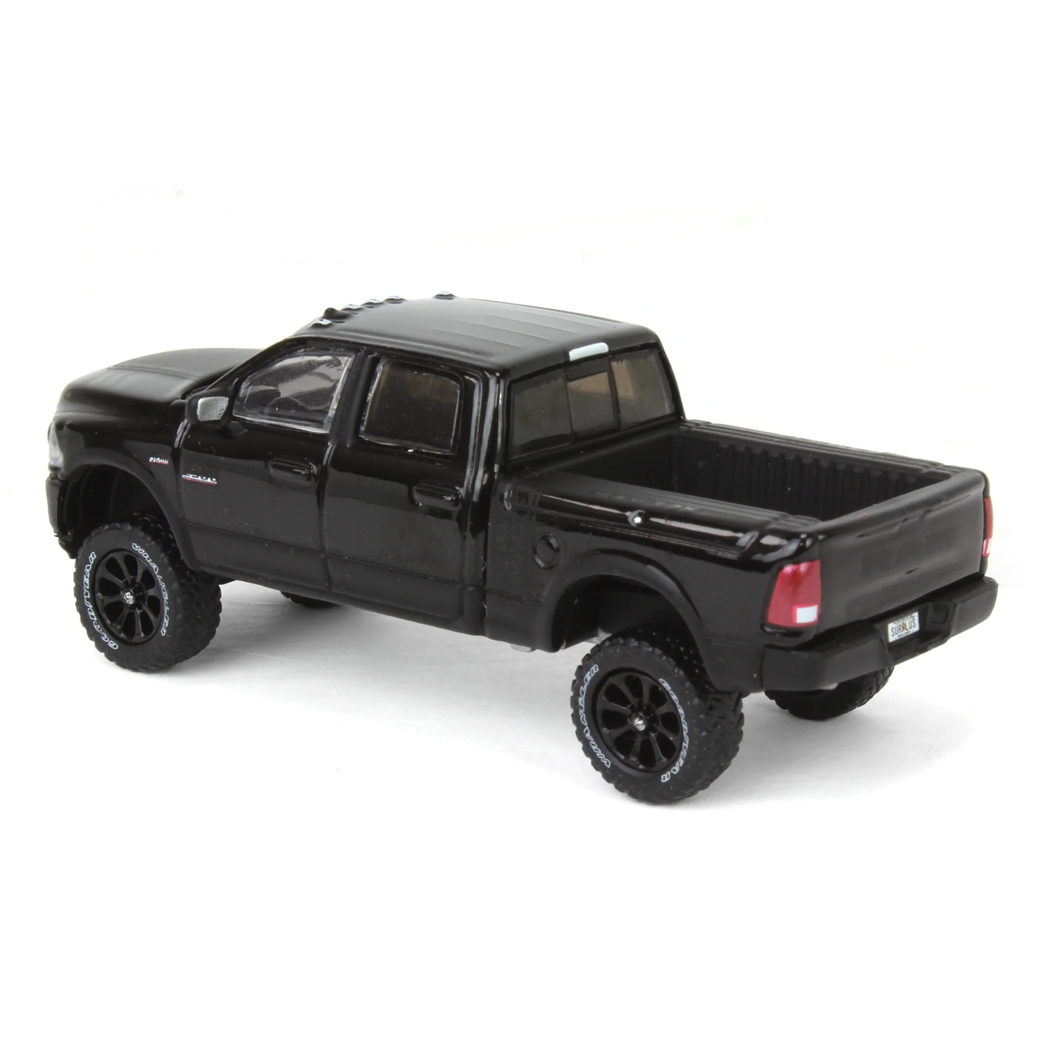 1/64 Lifted 2017 Dodge Ram 2500 Power Wagon Pickup Truck, Black, Collaboration Exclusive - Image 4
