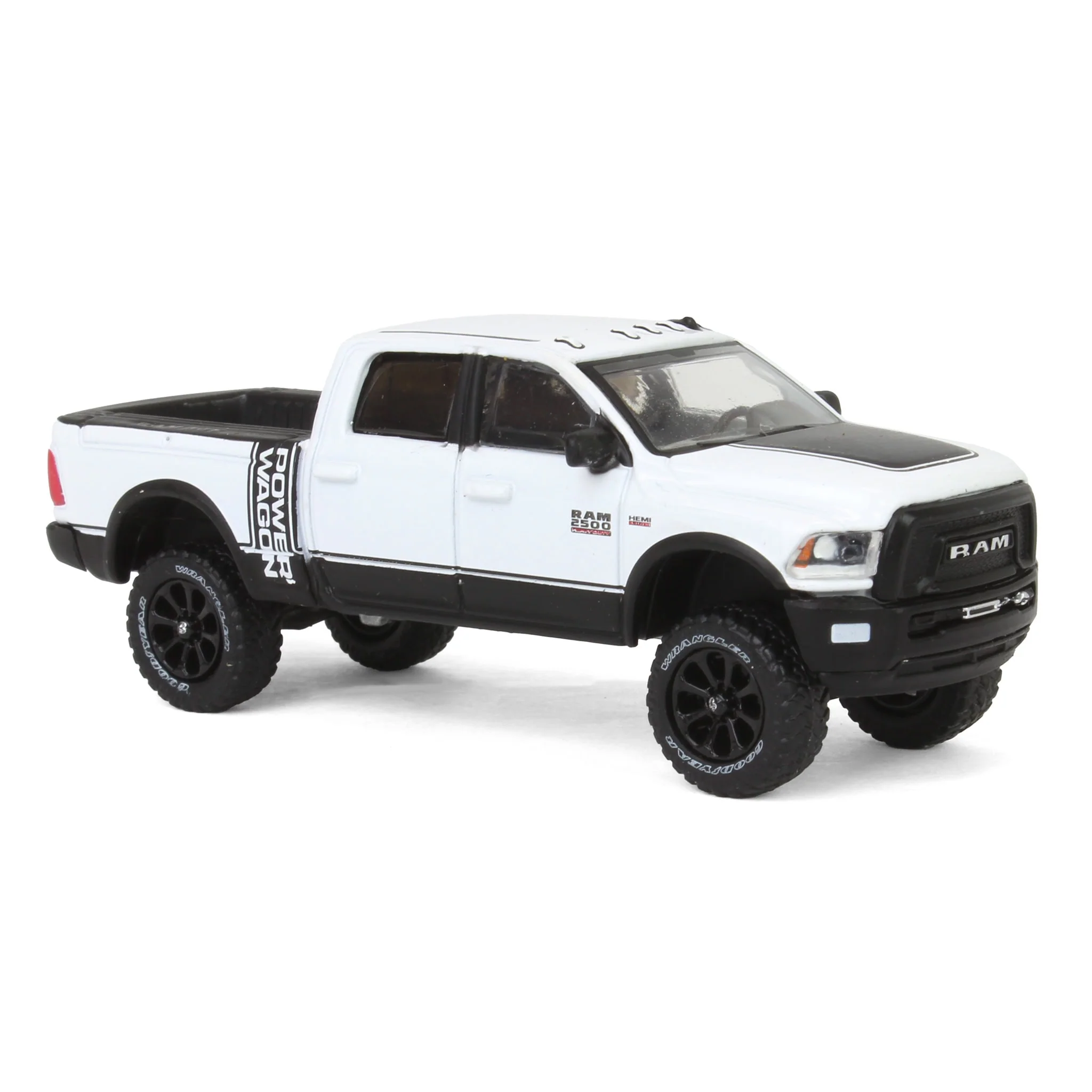 1/64 Lifted 2017 Dodge Ram 2500 Power Wagon Pickup Truck, White, Collaboration Exclusive - Image 2