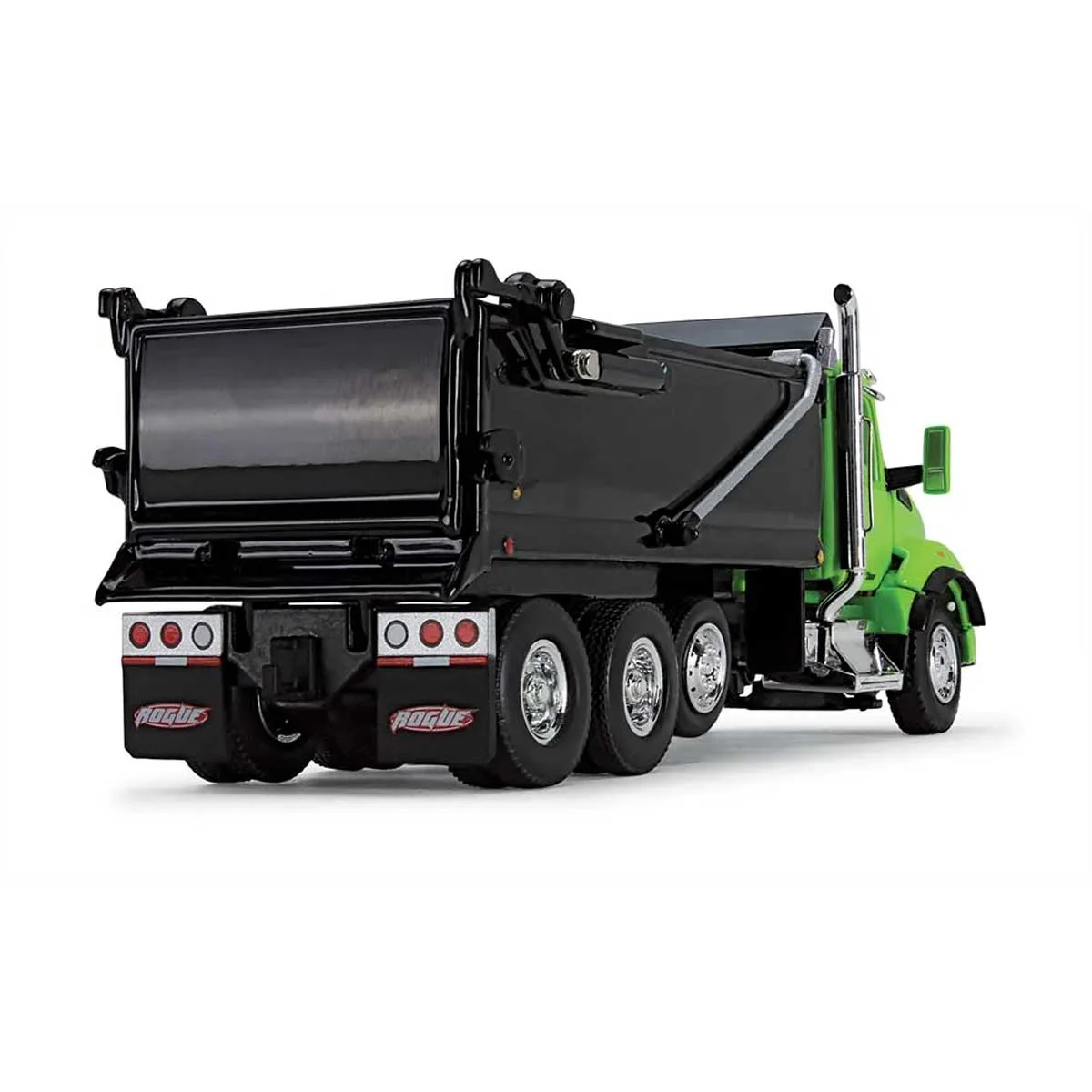 1/64 Lime Green & Black Kenworth T880 Rogue Dump, DCP by First Gear - Image 2