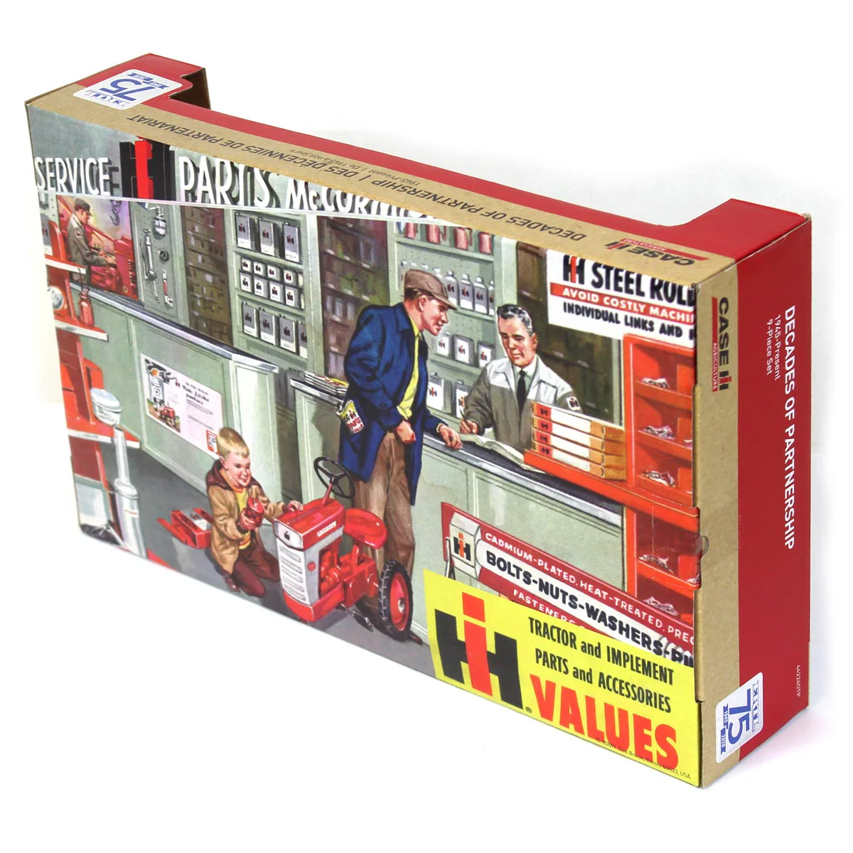 1/64 Limited Edition 9 Piece Tractor Set, ERTL 75th Anniversary, One Time Production - Image 3