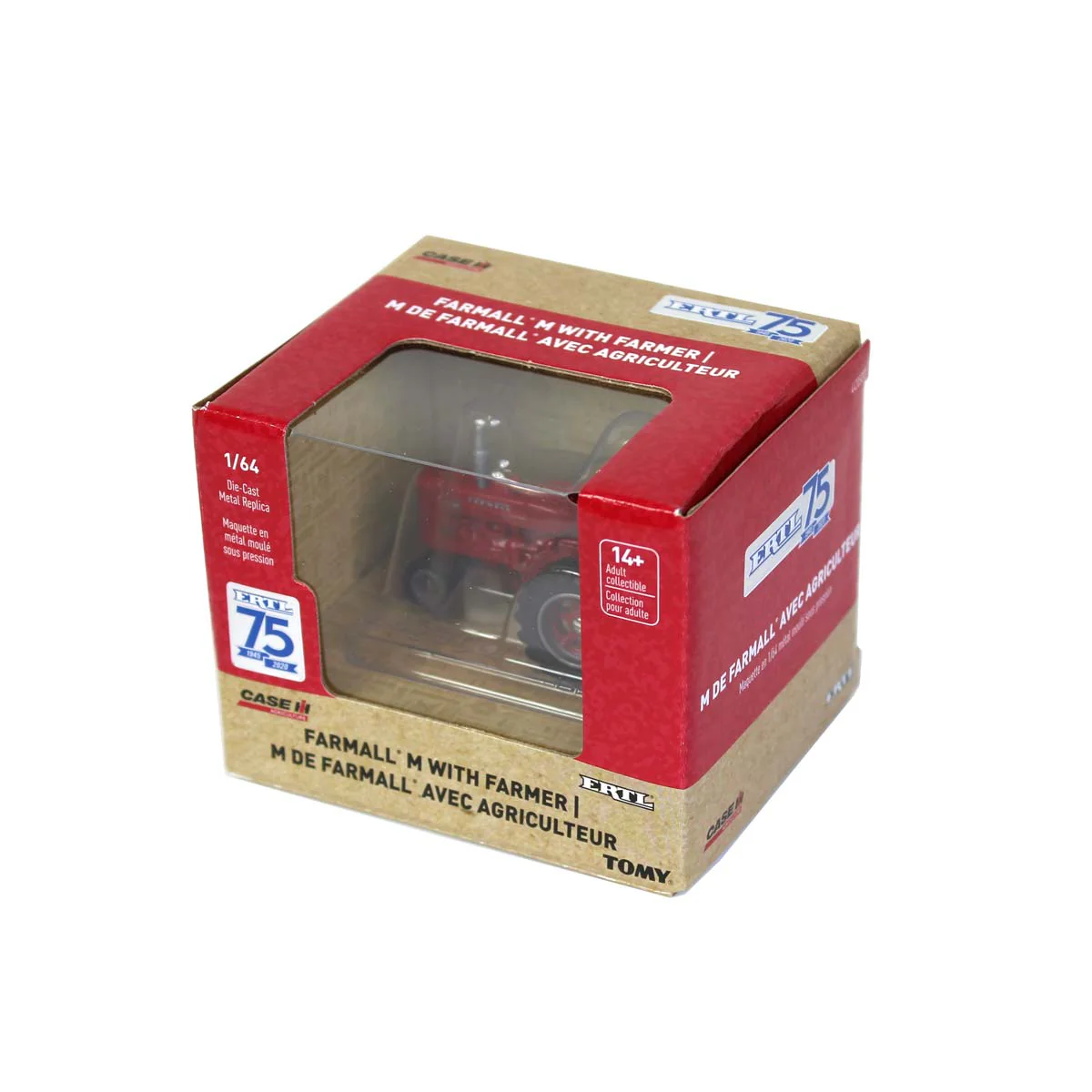 1/64 Limited Edition IH Farmall M Tractor with Man, ERTL 75th Anniversary, One-Time Production - Image 2