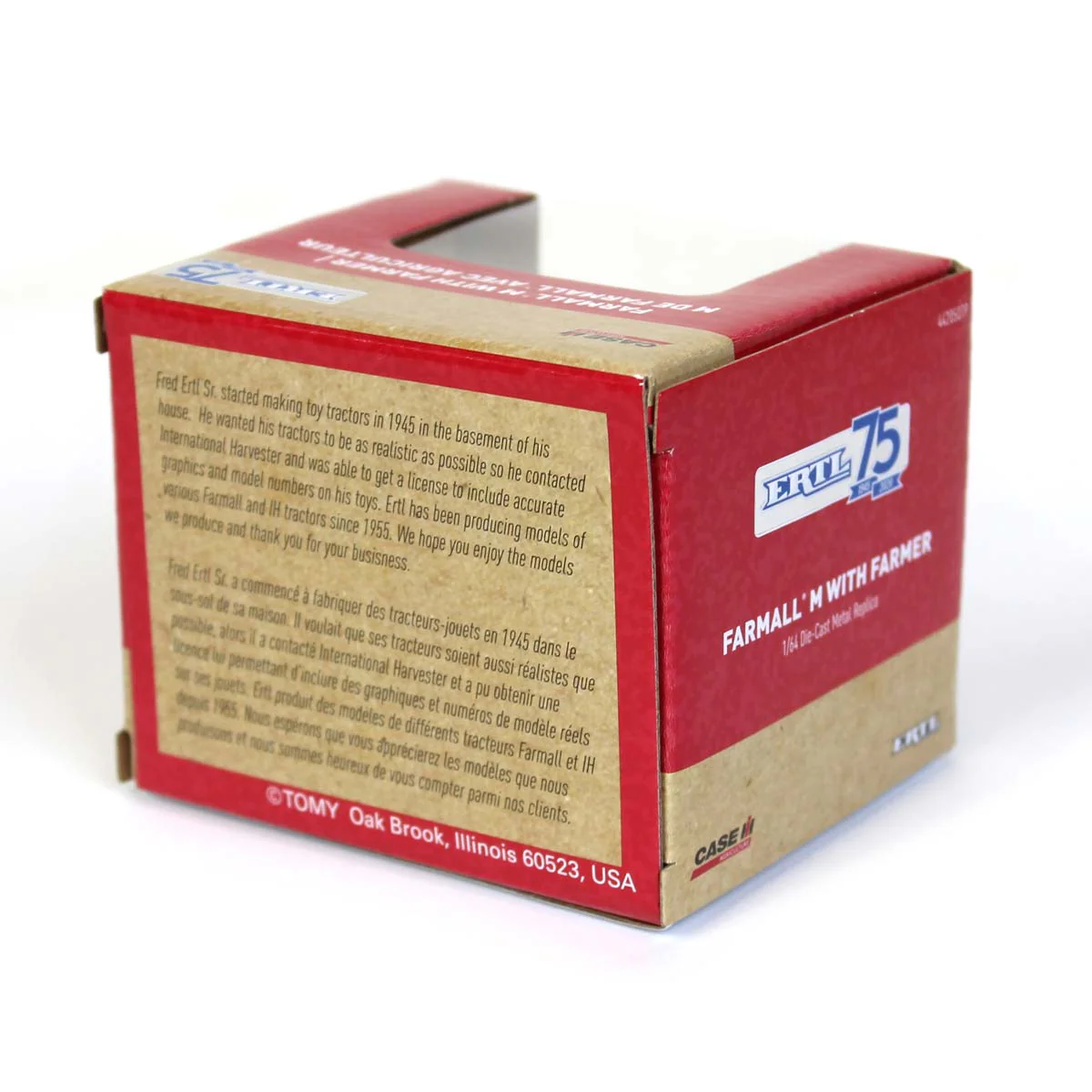 1/64 Limited Edition IH Farmall M Tractor with Man, ERTL 75th Anniversary, One-Time Production - Image 3