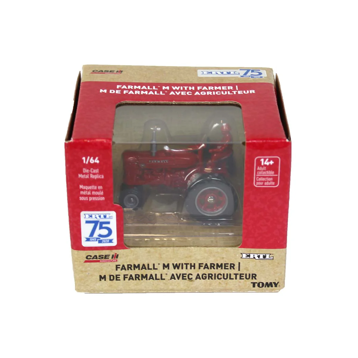 1/64 Limited Edition IH Farmall M Tractor with Man, ERTL 75th Anniversary, One-Time Production - Image 4