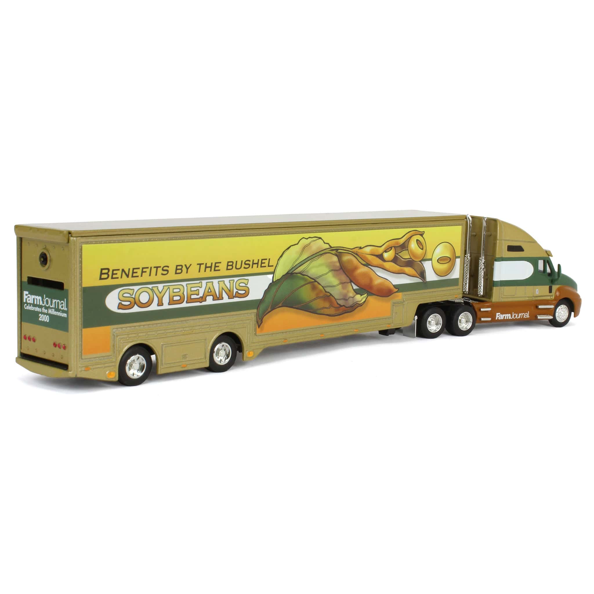 1/64 Kenworth T2000 with Farm Journal Featherlite Trailer Collector's Bank - Image 2