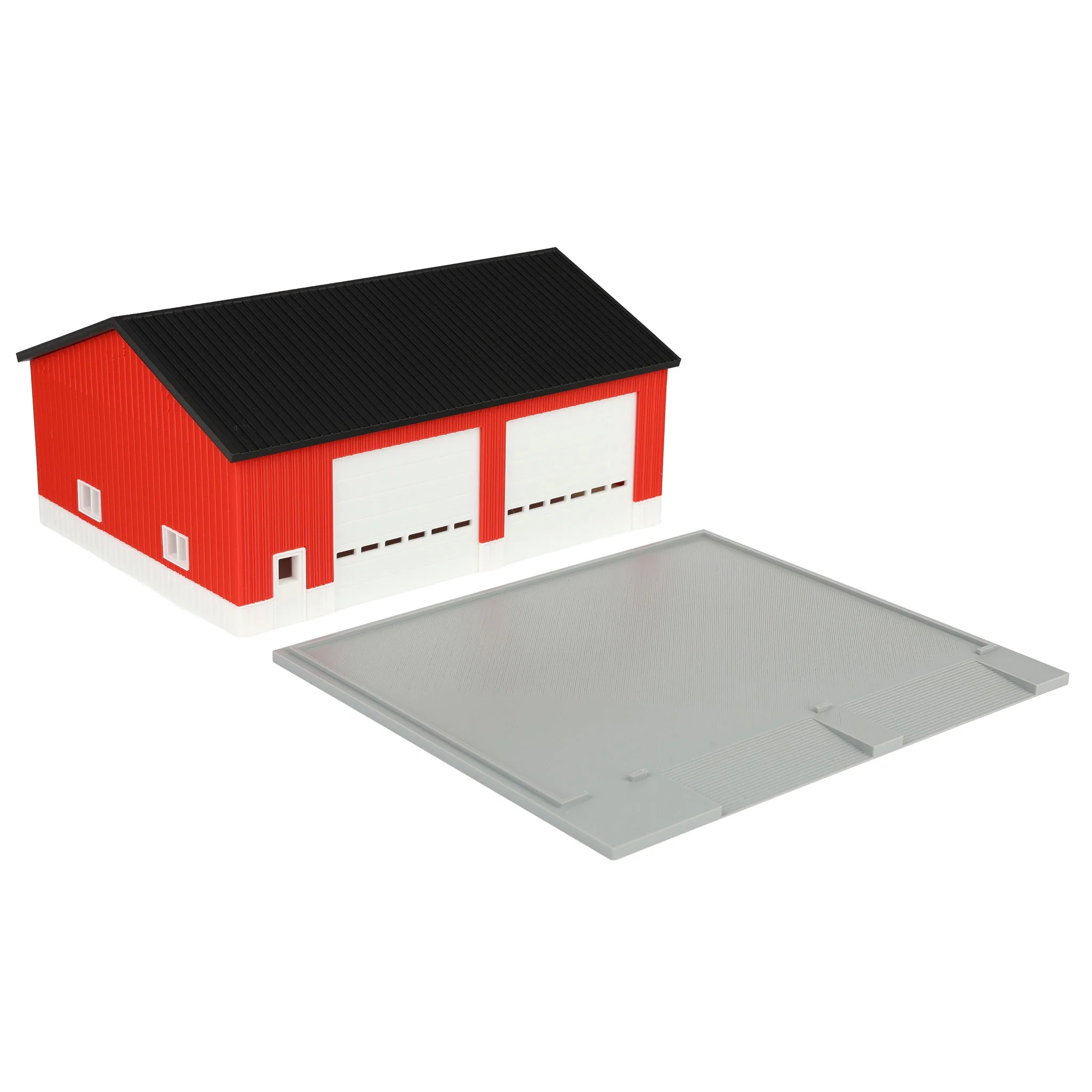 1/64 Red & White Machinery Shed with Black Roof by REVD Toys, 3D Printed - Image 6