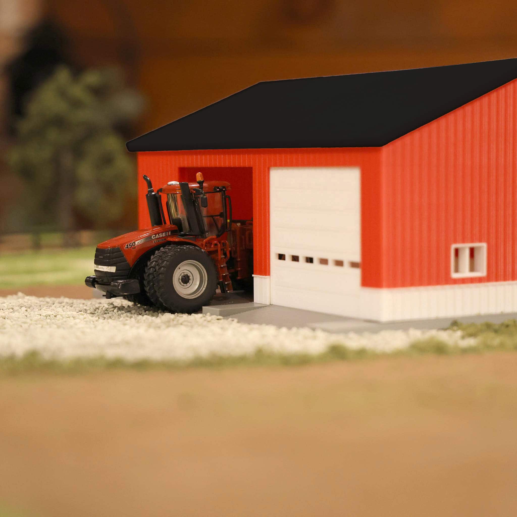 1/64 Red & White Machinery Shed with Black Roof by REVD Toys, 3D Printed - Image 7