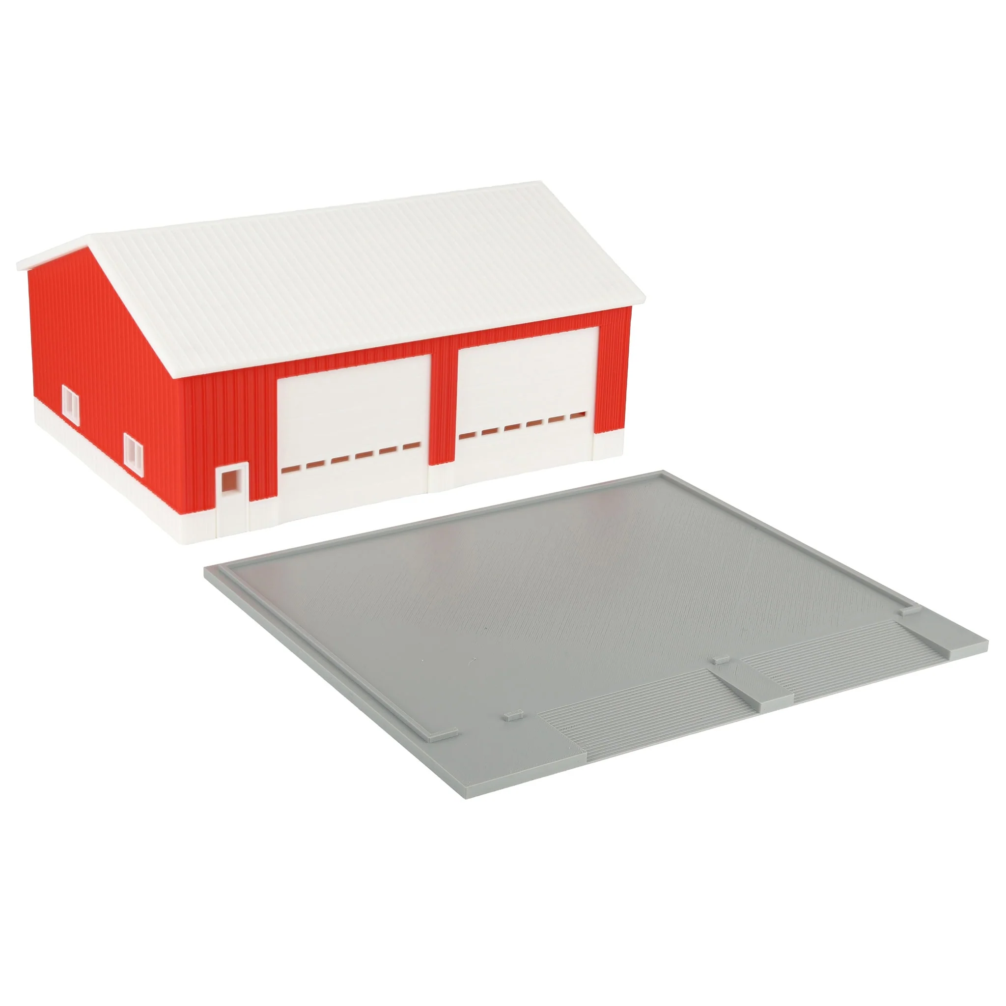 1/64 Red & White Machinery Shed with White Roof by REVD Toys, 3D Printed - Image 7