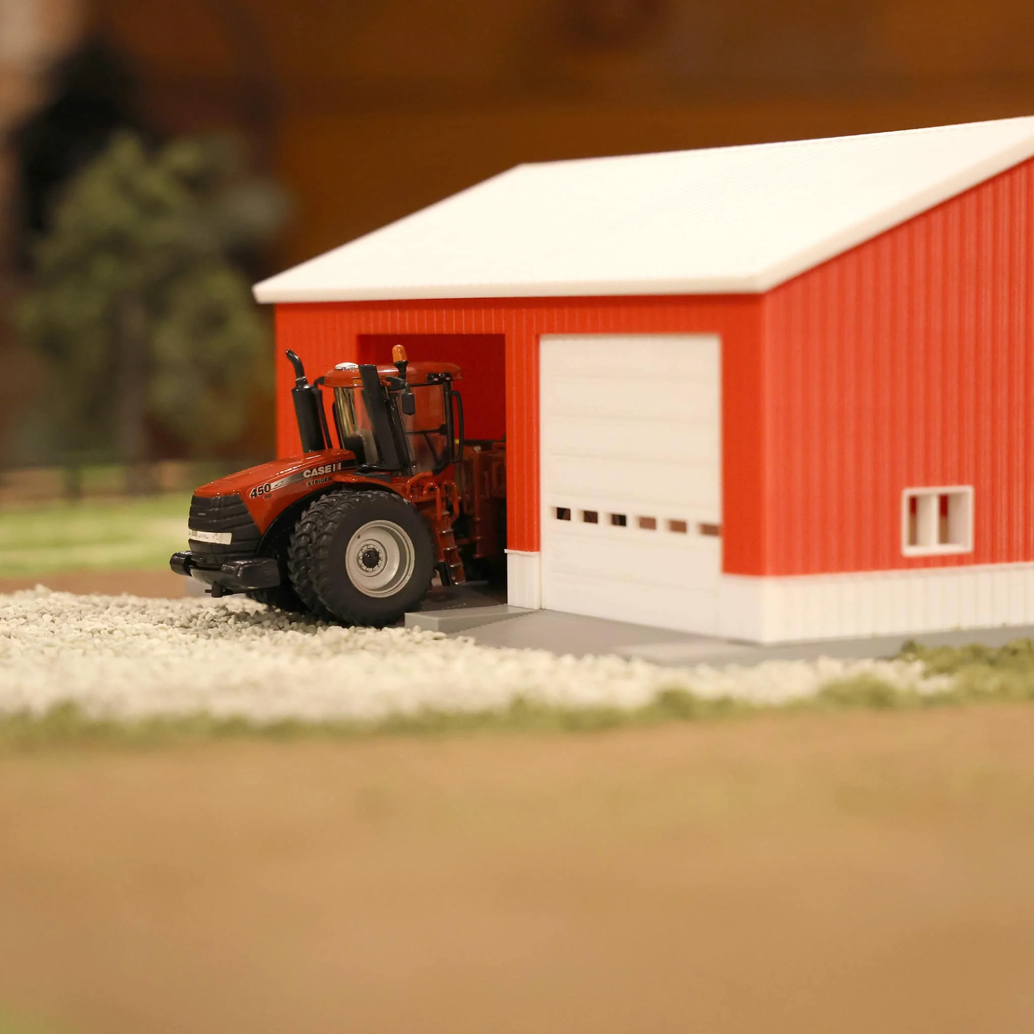 1/64 Red & White Machinery Shed with White Roof by REVD Toys, 3D Printed - Image 9
