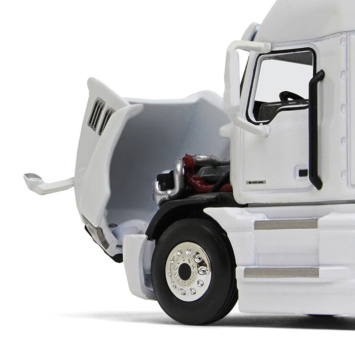 1/64 Mack Anthem Sleeper Cab, White with White 53ft Box Trailer by First Gear - Image 4