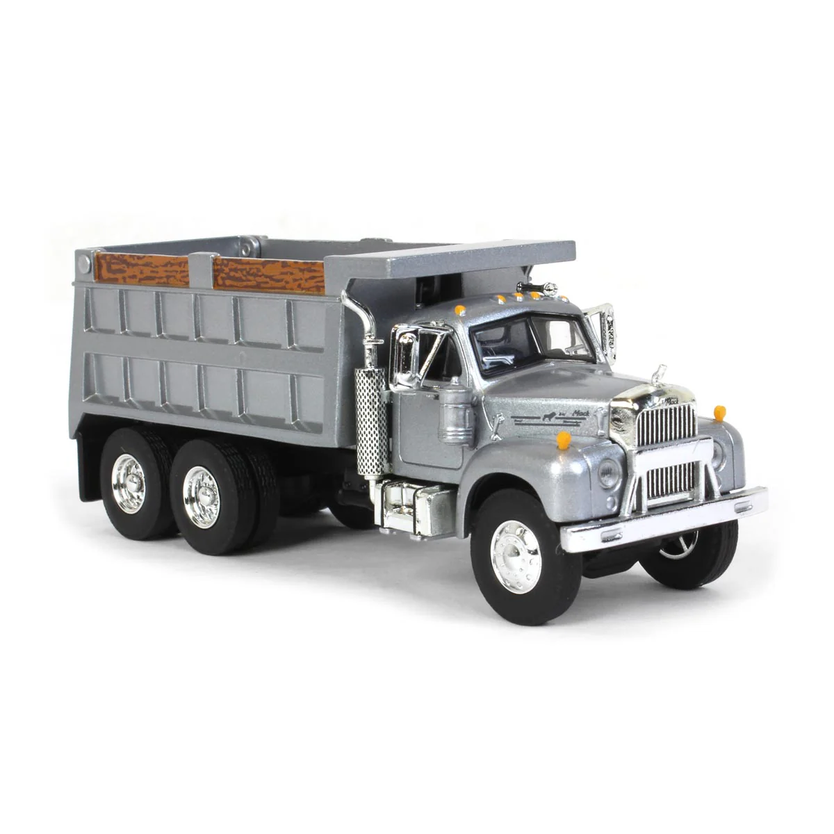 1/64 Mack B-61 Dump Truck by First Gear, Gray - Image 2
