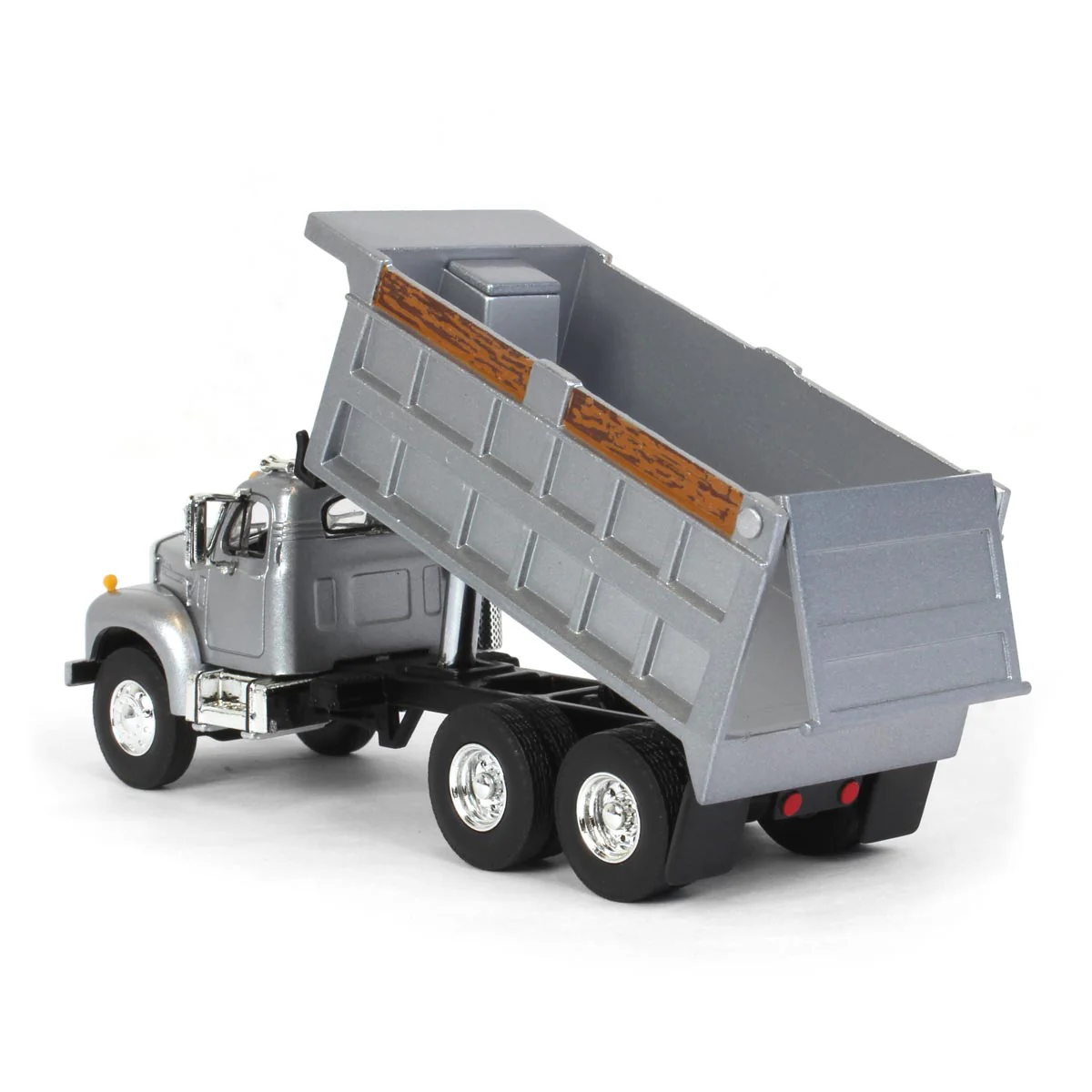 1/64 Mack B-61 Dump Truck by First Gear, Gray - Image 4