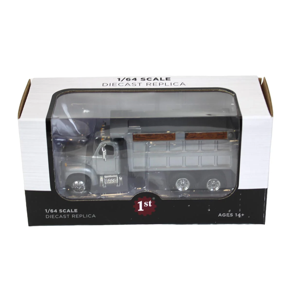 1/64 Mack B-61 Dump Truck by First Gear, Gray - Image 5