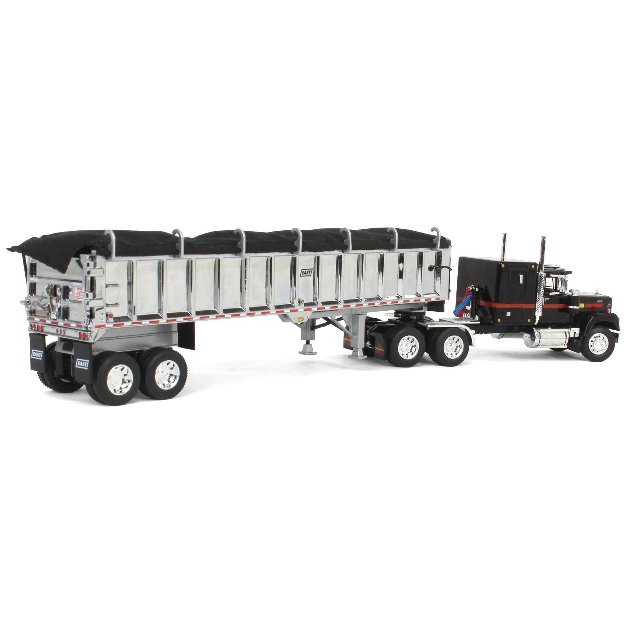 1/64 Mack Super-Liner Magnum with East End Dump Trailer, Mack 125th Anniversary, DCP by First Gear - Image 3