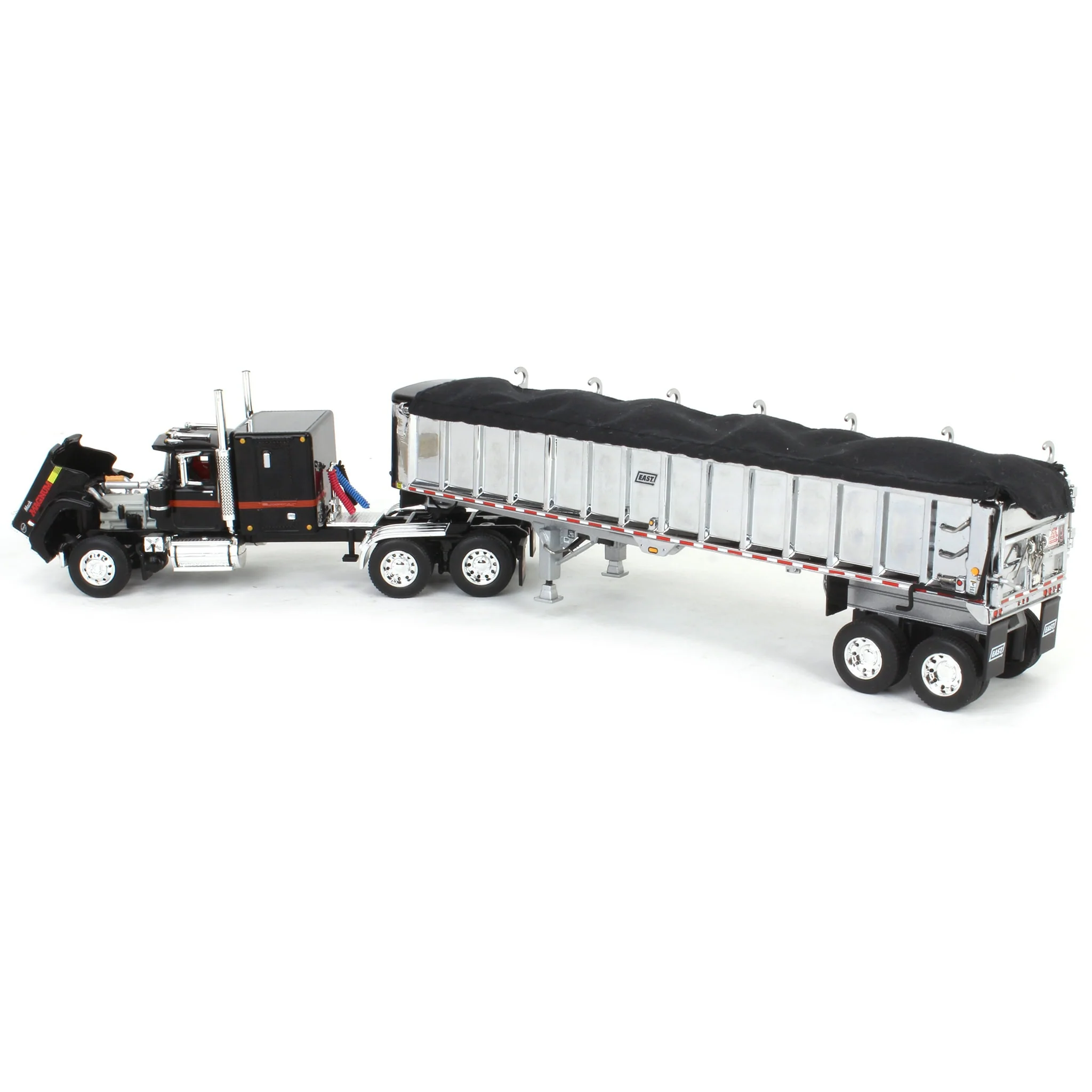 1/64 Mack Super-Liner Magnum with East End Dump Trailer, Mack 125th Anniversary, DCP by First Gear - Image 4