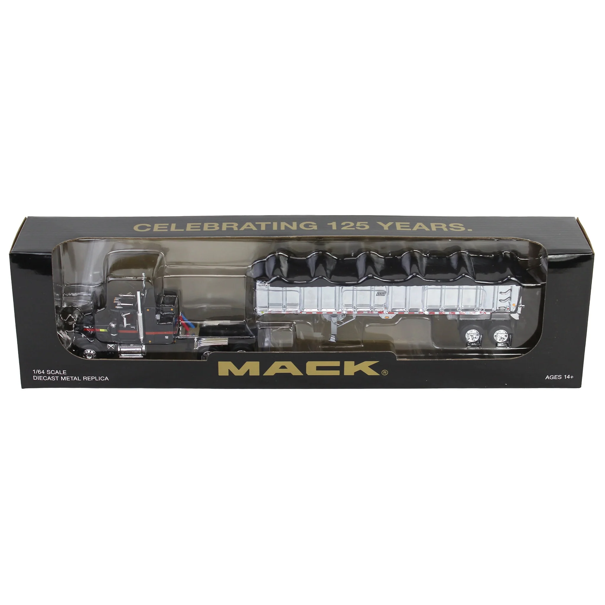 1/64 Mack Super-Liner Magnum with East End Dump Trailer, Mack 125th Anniversary, DCP by First Gear - Image 6
