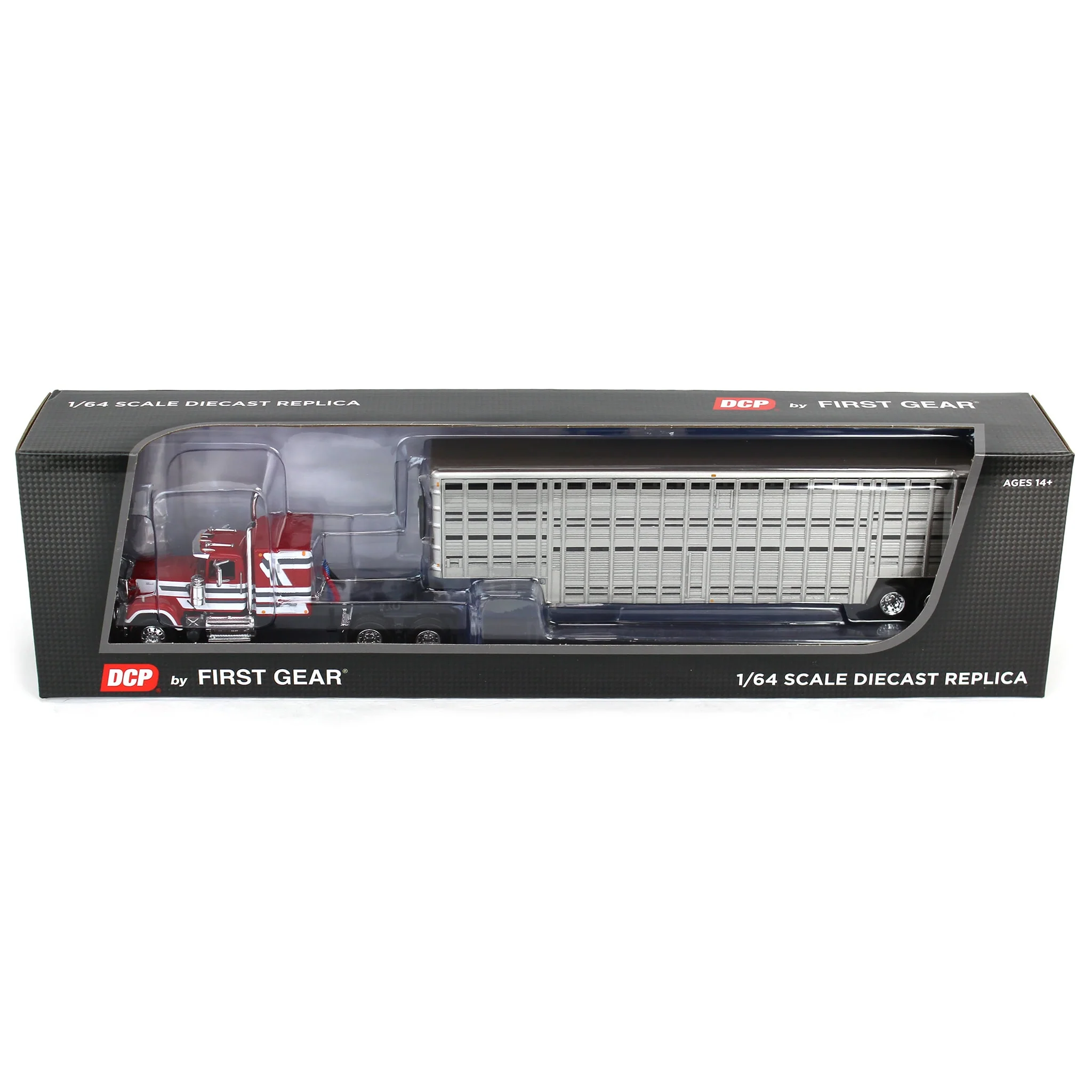 1/64 Mack Super-Liner with 45ft Wilson Vintage Livestock Trailer, DCP by First Gear - Image 5
