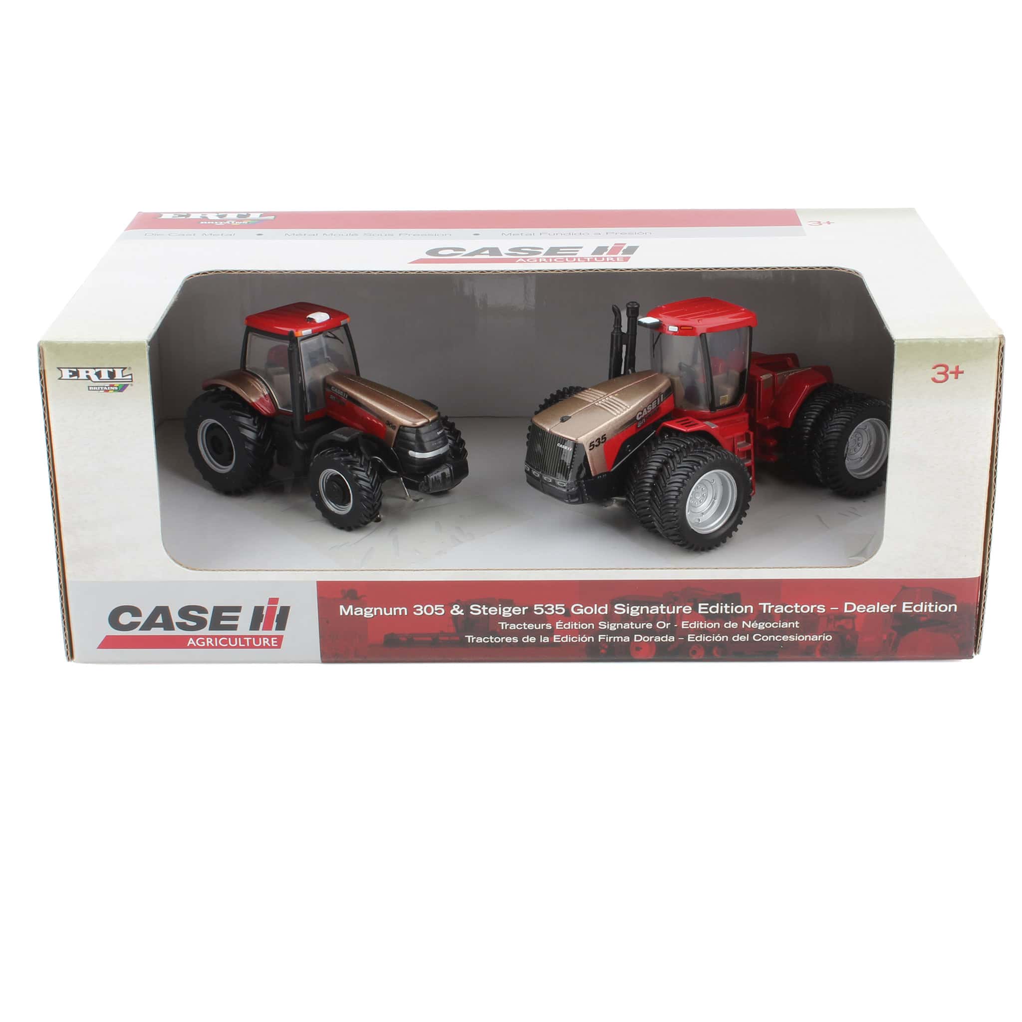 1/64 Magnum 305 & Steiger 535 Gold Signature Edition Tractors, Dealer Edition Set