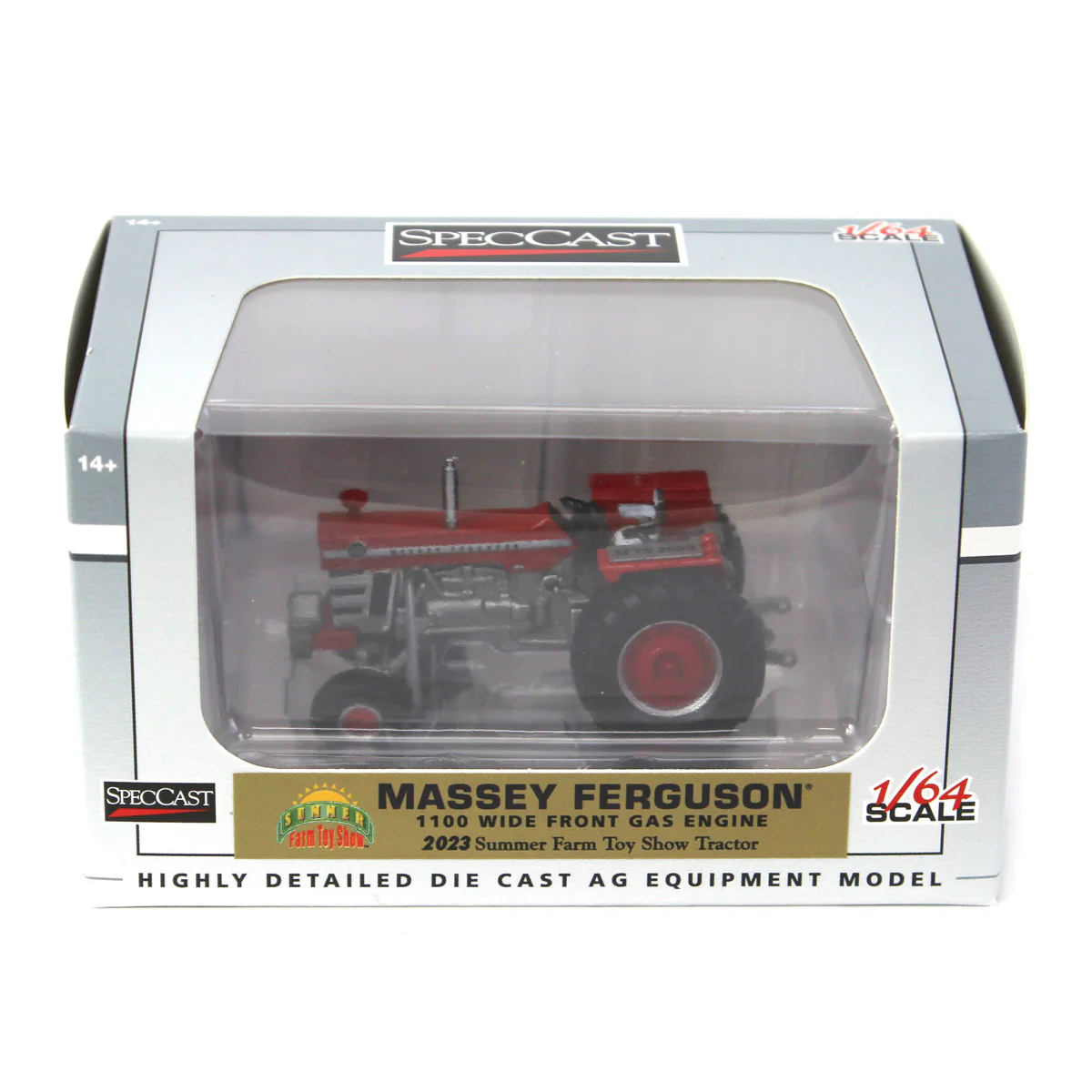 1/64 Massey Ferguson 1100 Tractor with Wide Front by SpecCast, 2023 Summer Farm Toy Show - Image 7