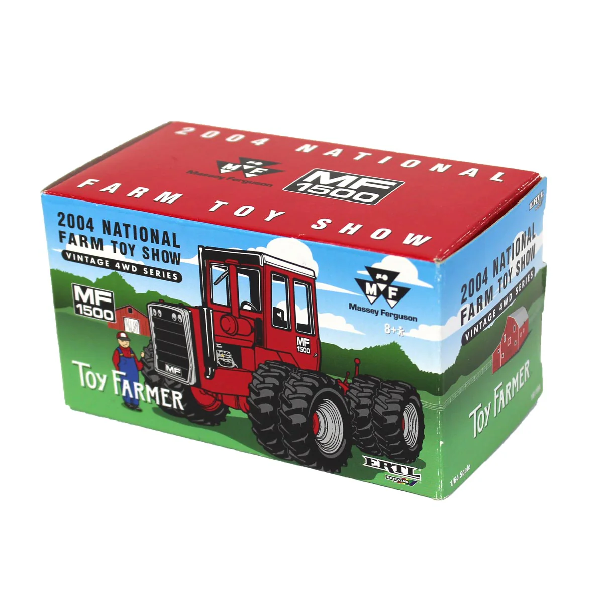 1/64 Massey Ferguson 1500 4WD Tractor with Duals, 2004 National Farm Toy Show, by ERTL