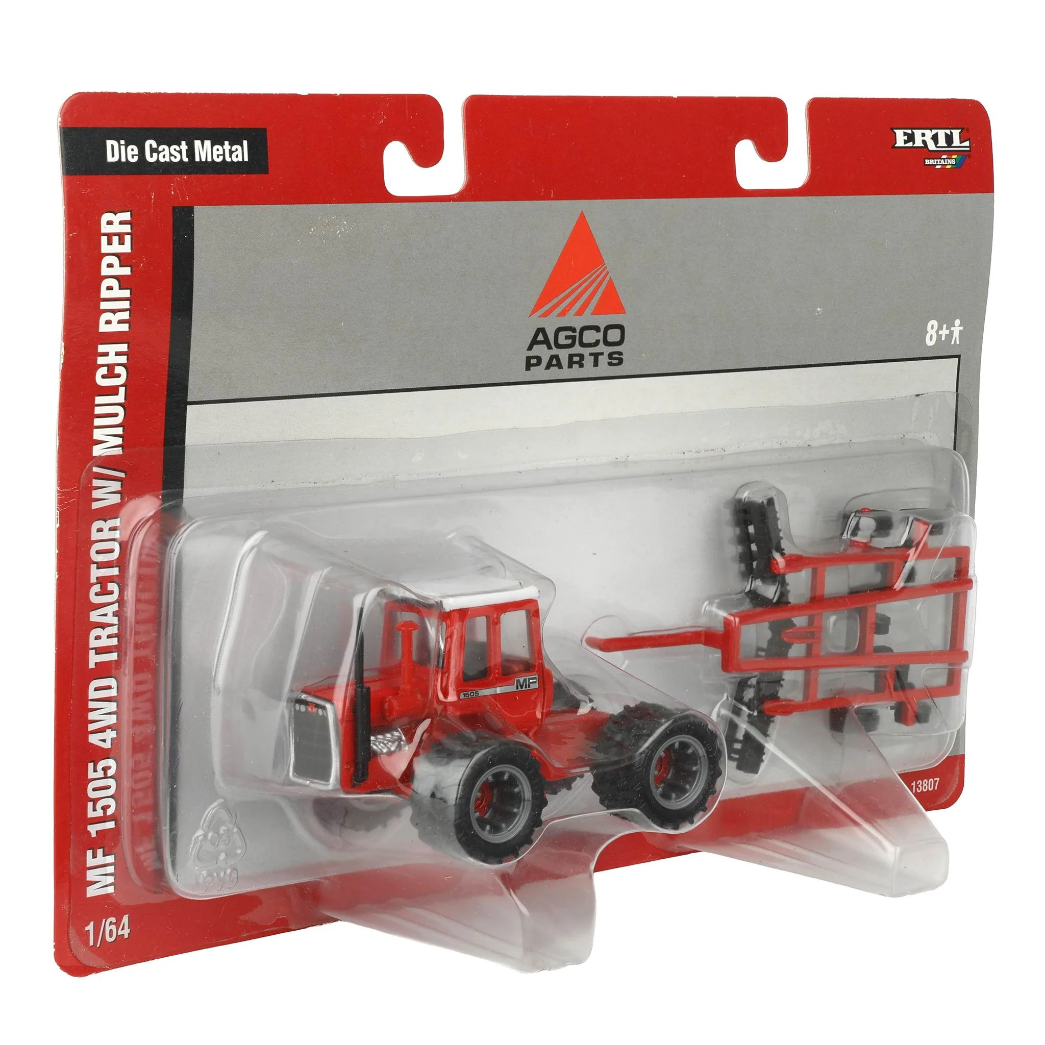 1/64 Massey Ferguson 1505 Tractor with Mulch Ripper by ERTL - Image 2