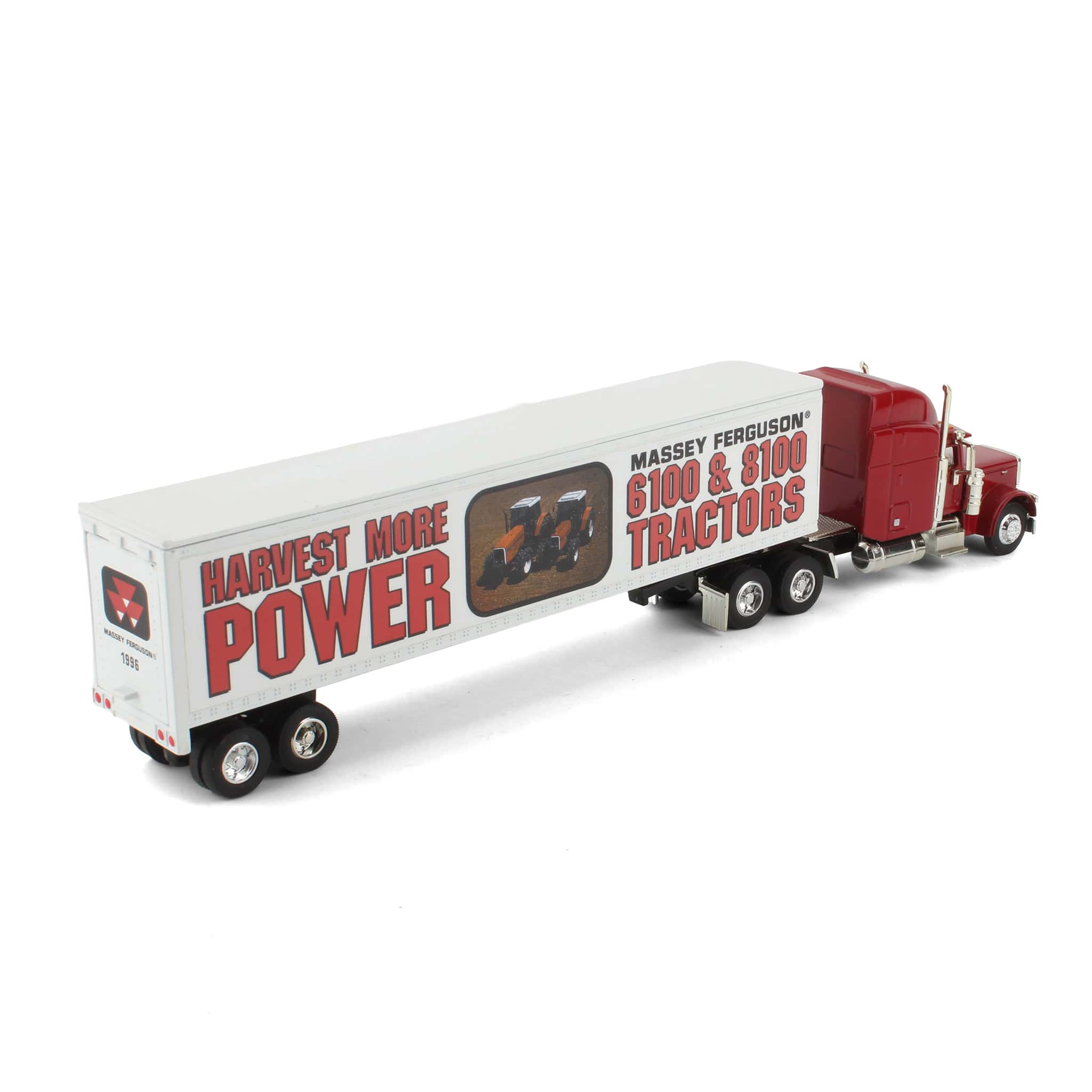 1/64 Massey Ferguson Peterbilt 379 1996 Limited Edition with 6100 & 8100 Tractors Deco by SpecCast - Image 2