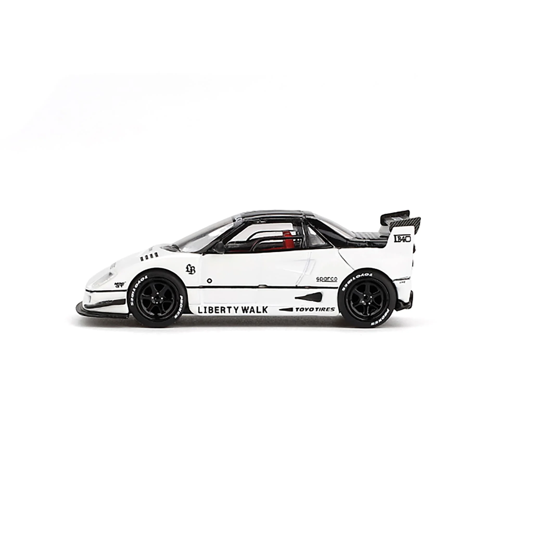 1/64 Mazda AZ-1 Liberty Walk LB40, White, 2024 Tokyo A, Mini GT - Image 3