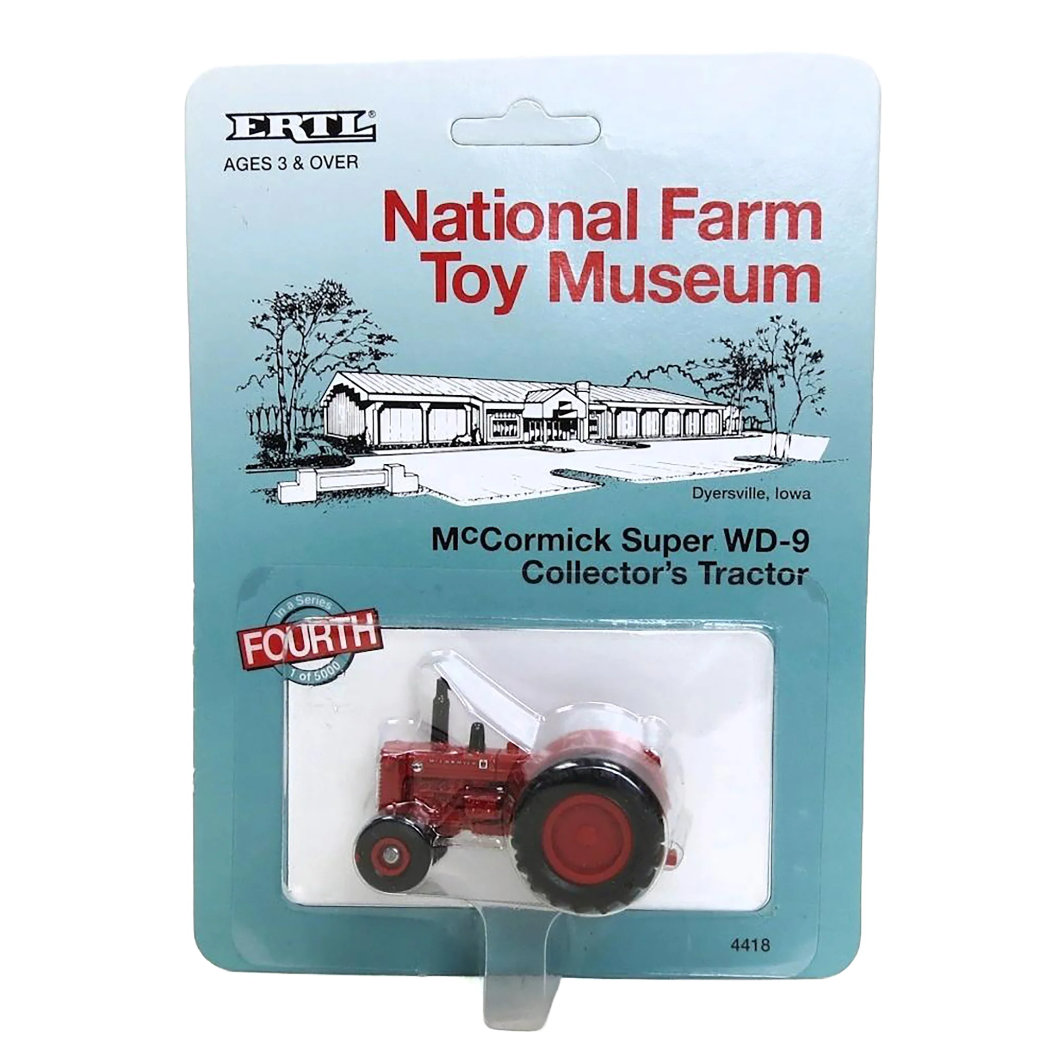 1/64 McCormick Super WD-9 Tractor by ERTL, National Farm Toy Museum, 4th in Series