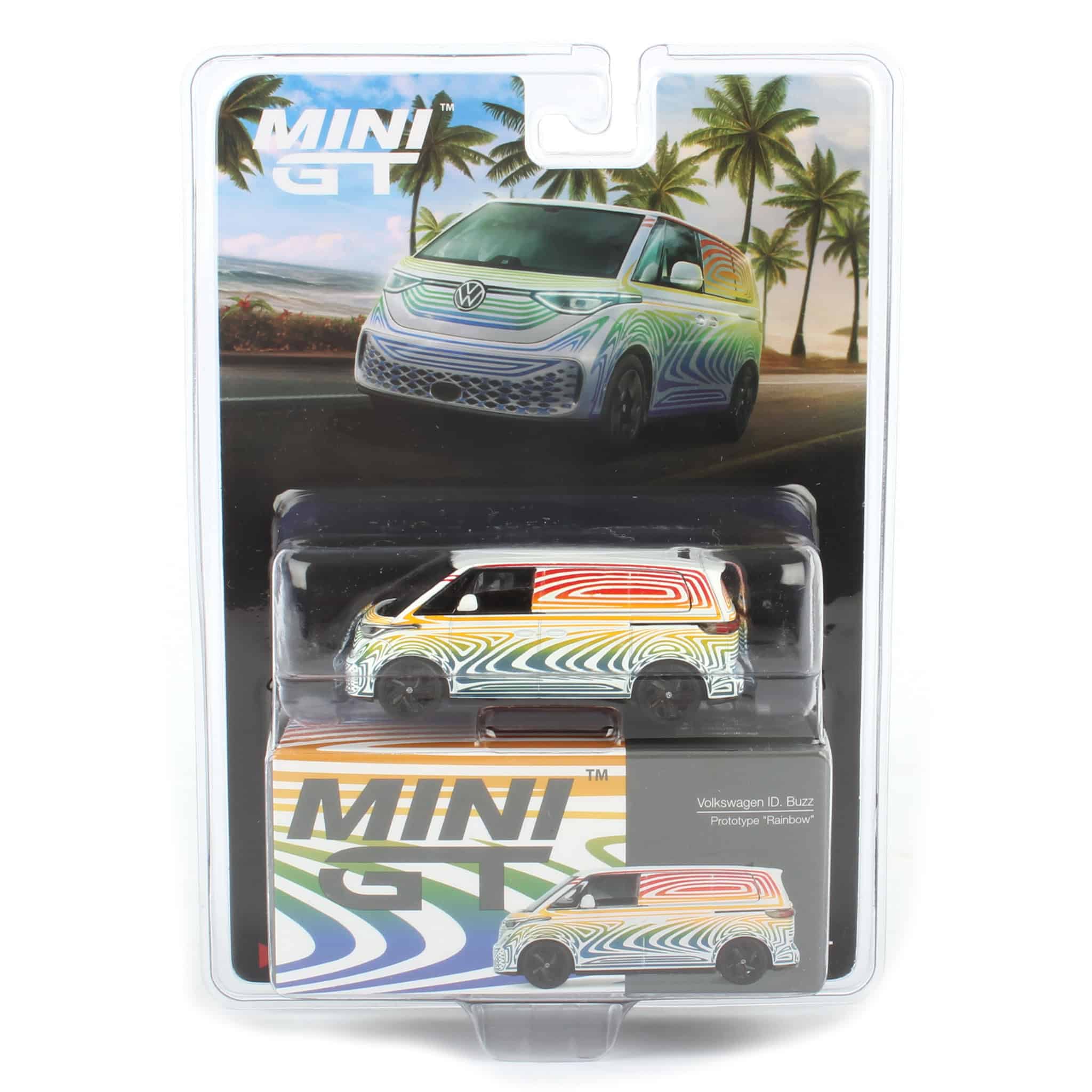 1/64 Mini GT Volkswagen ID Buzz Prototype, Rainbow Edition - Image 5
