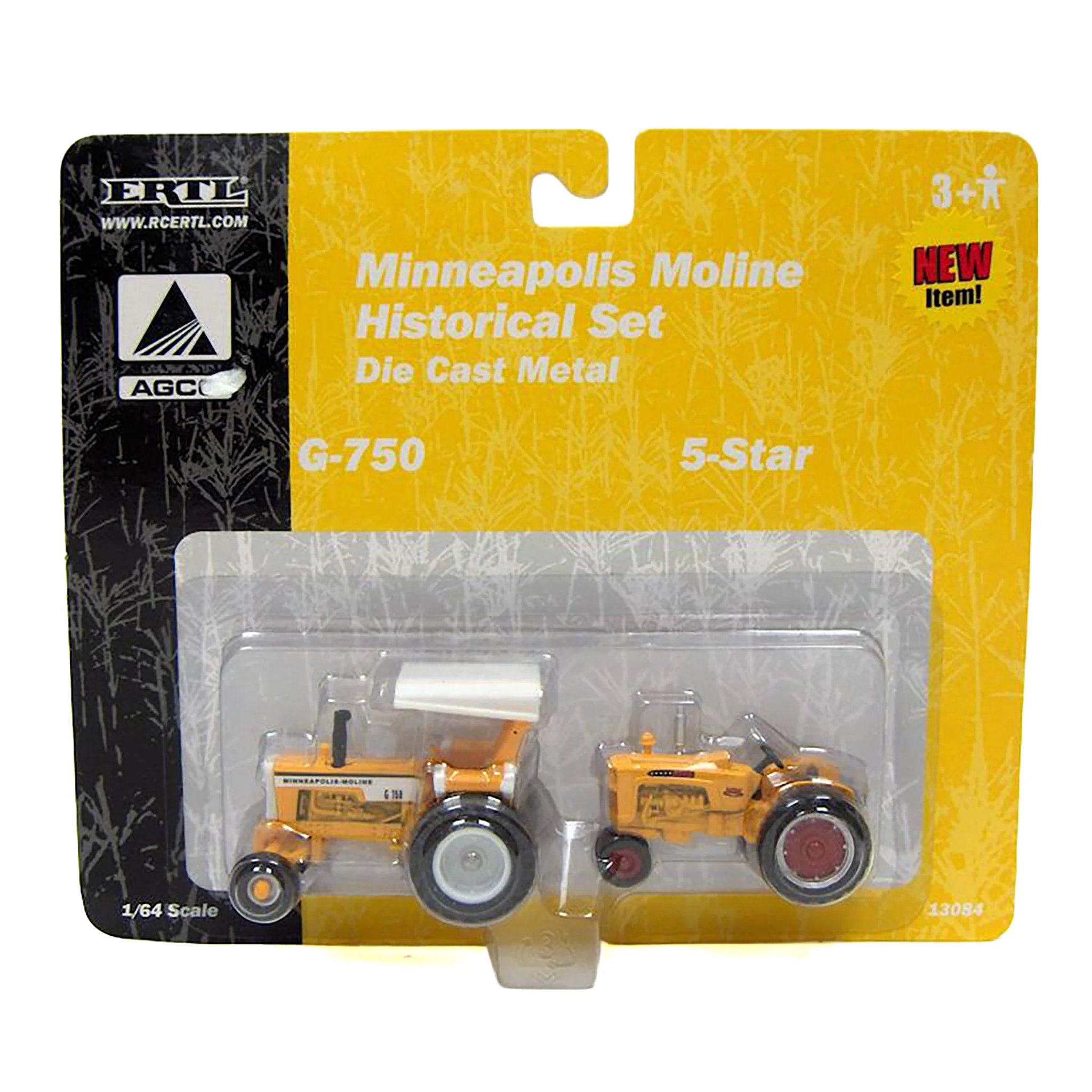 1/64 Minneapolis Moline 2 Piece Historical Set with G-750 & 5 Star Tractors by ERTL