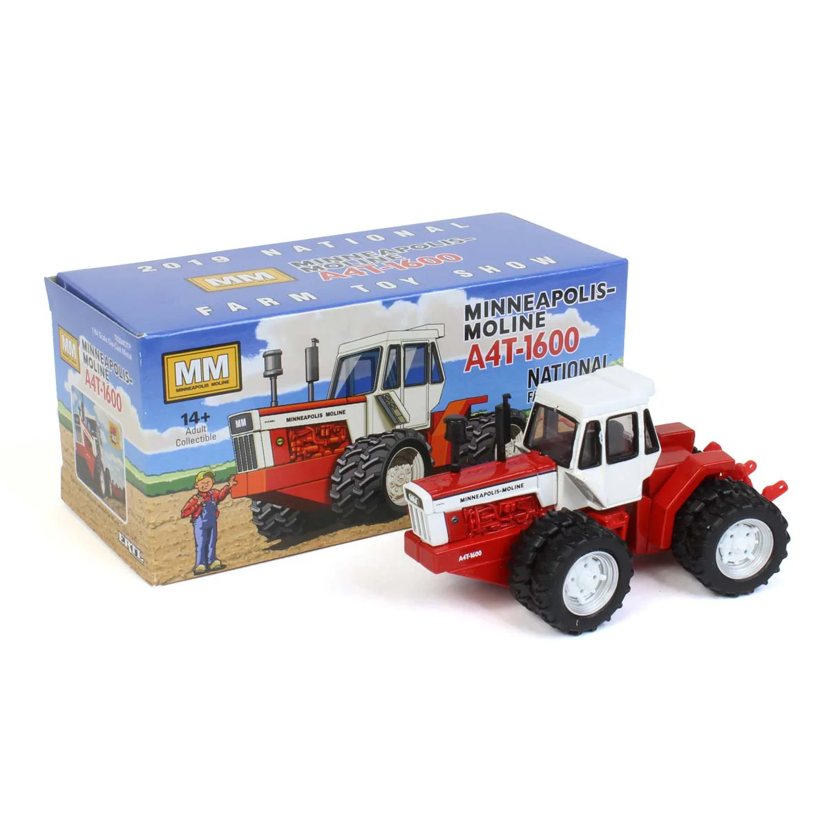 1/64 Minneapolis Moline A4T-1600 4WD Tractor with Duals by ERTL, 2019 National Farm Toy Show