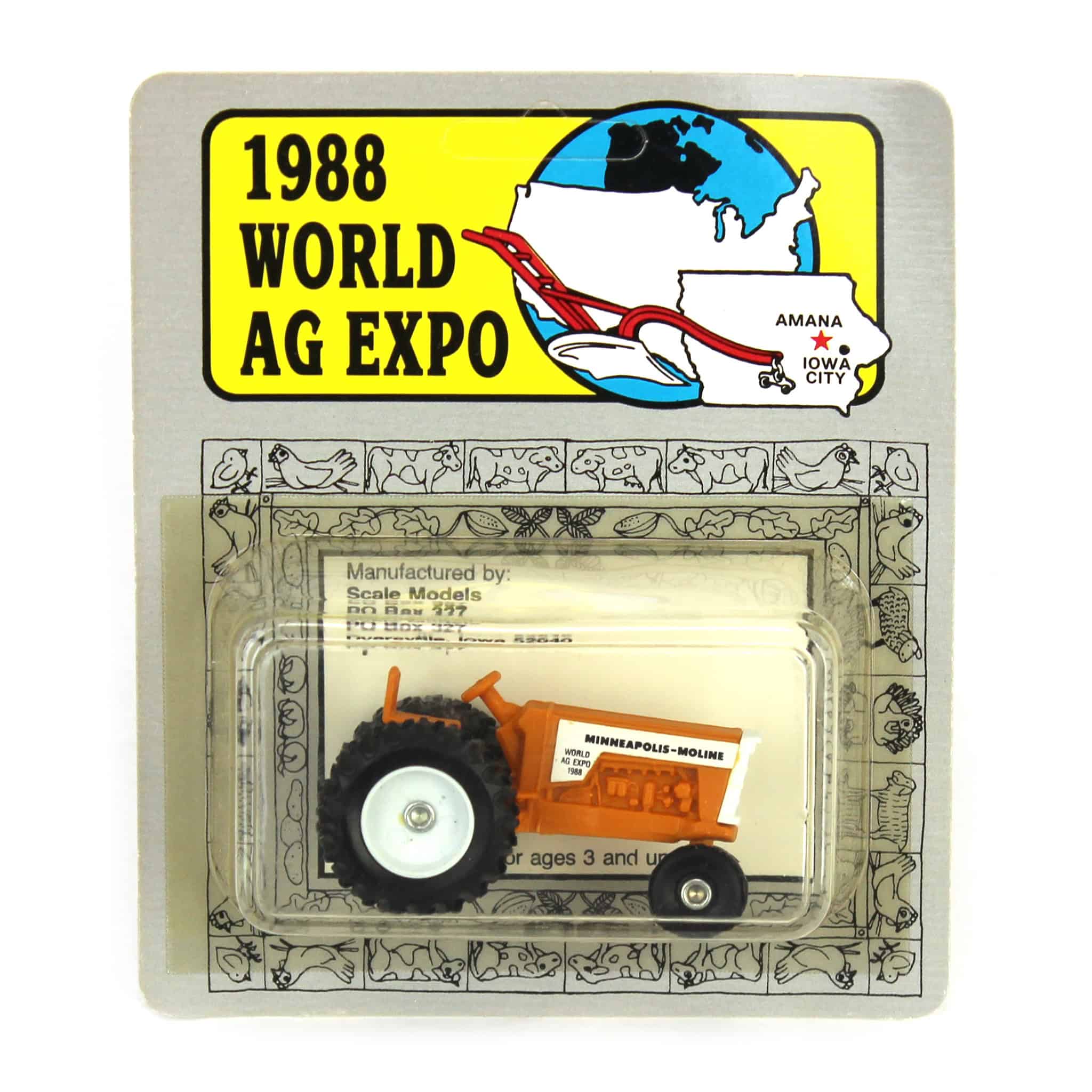 1/64 Minneapolis Moline Tractor with Narrow Front by Scale Models, 1988 World Ag Expo Limited Edition