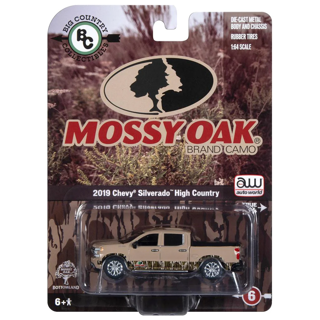 1/64 Mossy Oak 2019 Chevrolet Silverado High Country Pickup Truck by Big Country - Image 3