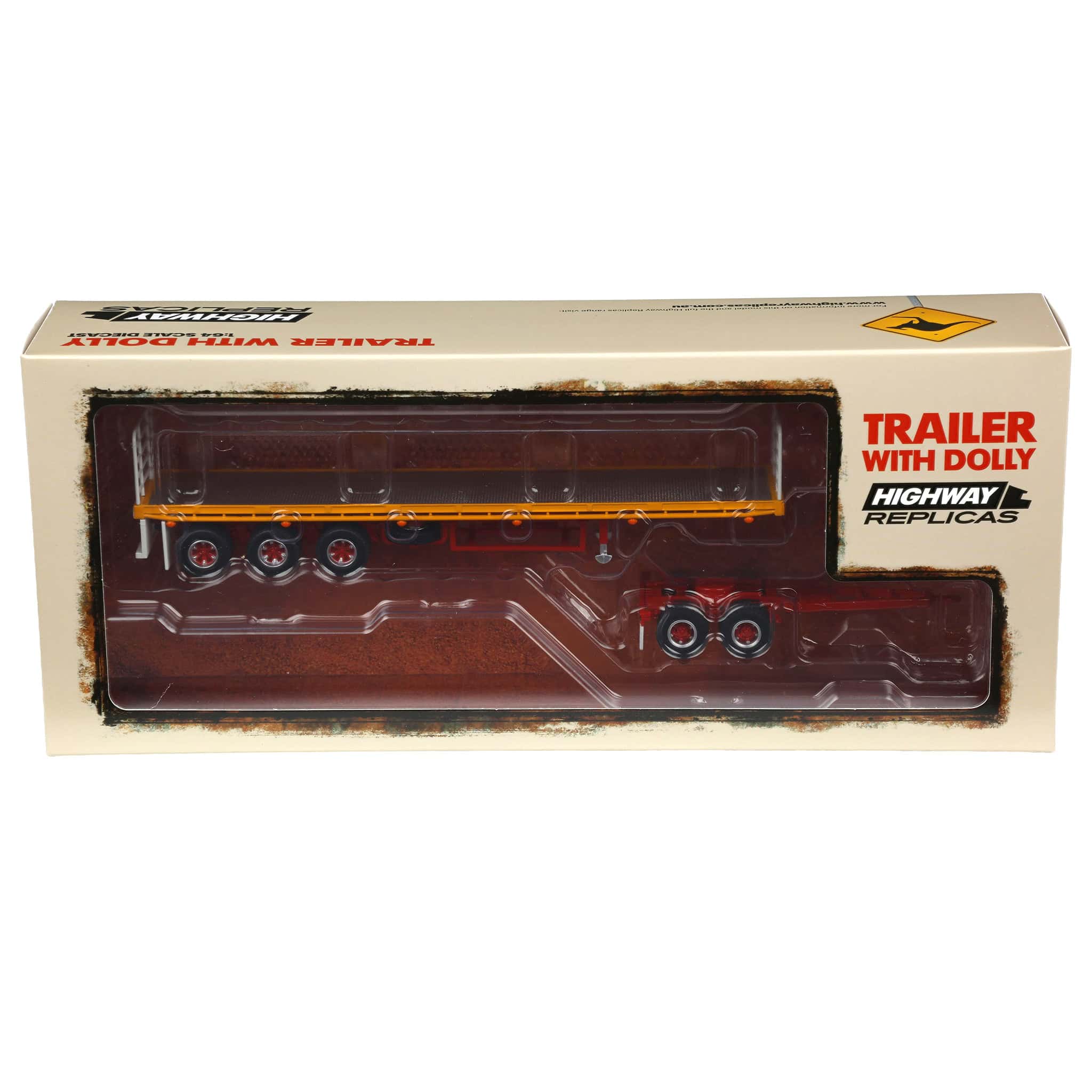 1/64 Neil Mansell Transport Flatbed Trailer & Dolly by Highway Replicas - Image 2