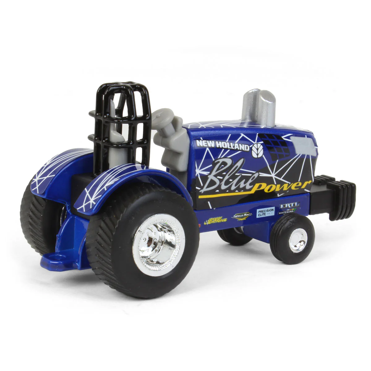 1/64 New Holland "Blue Power" Diecast Pulling Tractor - Image 3