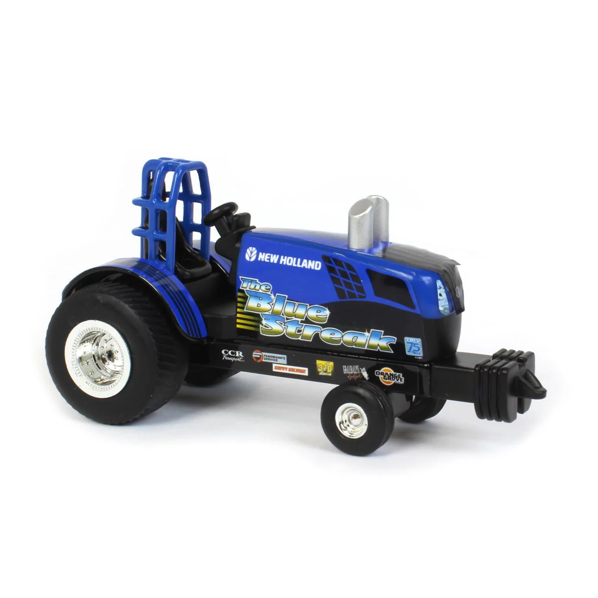 1/64 New Holland Blue Streak Diecast Pulling Tractor by ERTL - Image 2