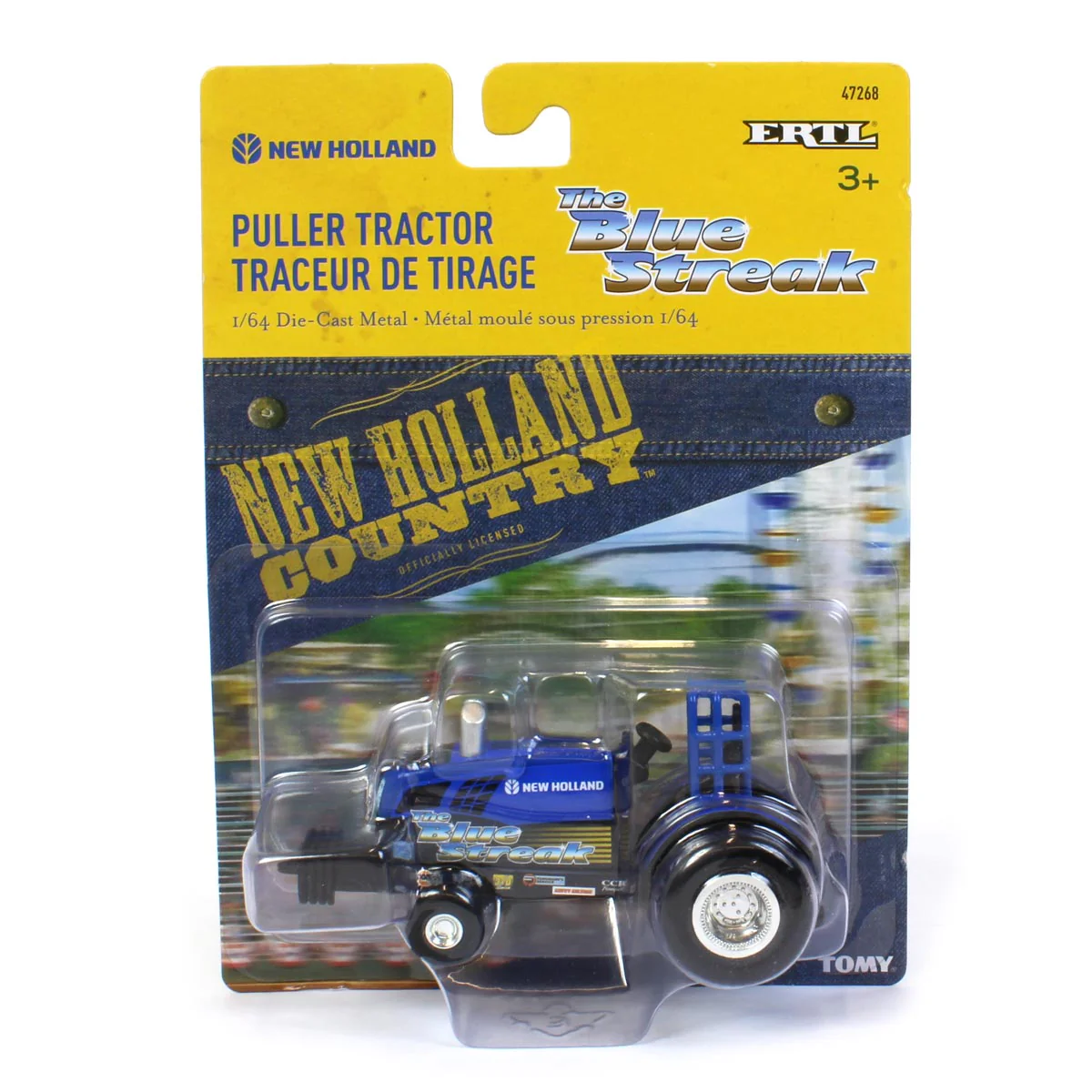 1/64 New Holland Blue Streak Diecast Pulling Tractor by ERTL - Image 5