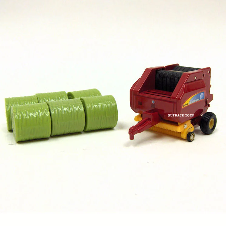 1/64 New Holland BR7090 Round Baler with Bales by ERTL - Image 2