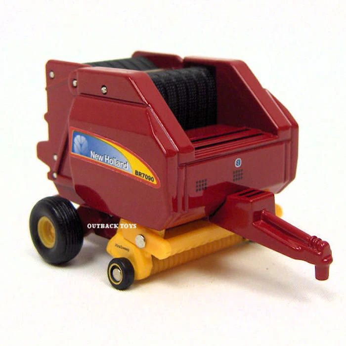 1/64 New Holland BR7090 Round Baler with Bales by ERTL - Image 3