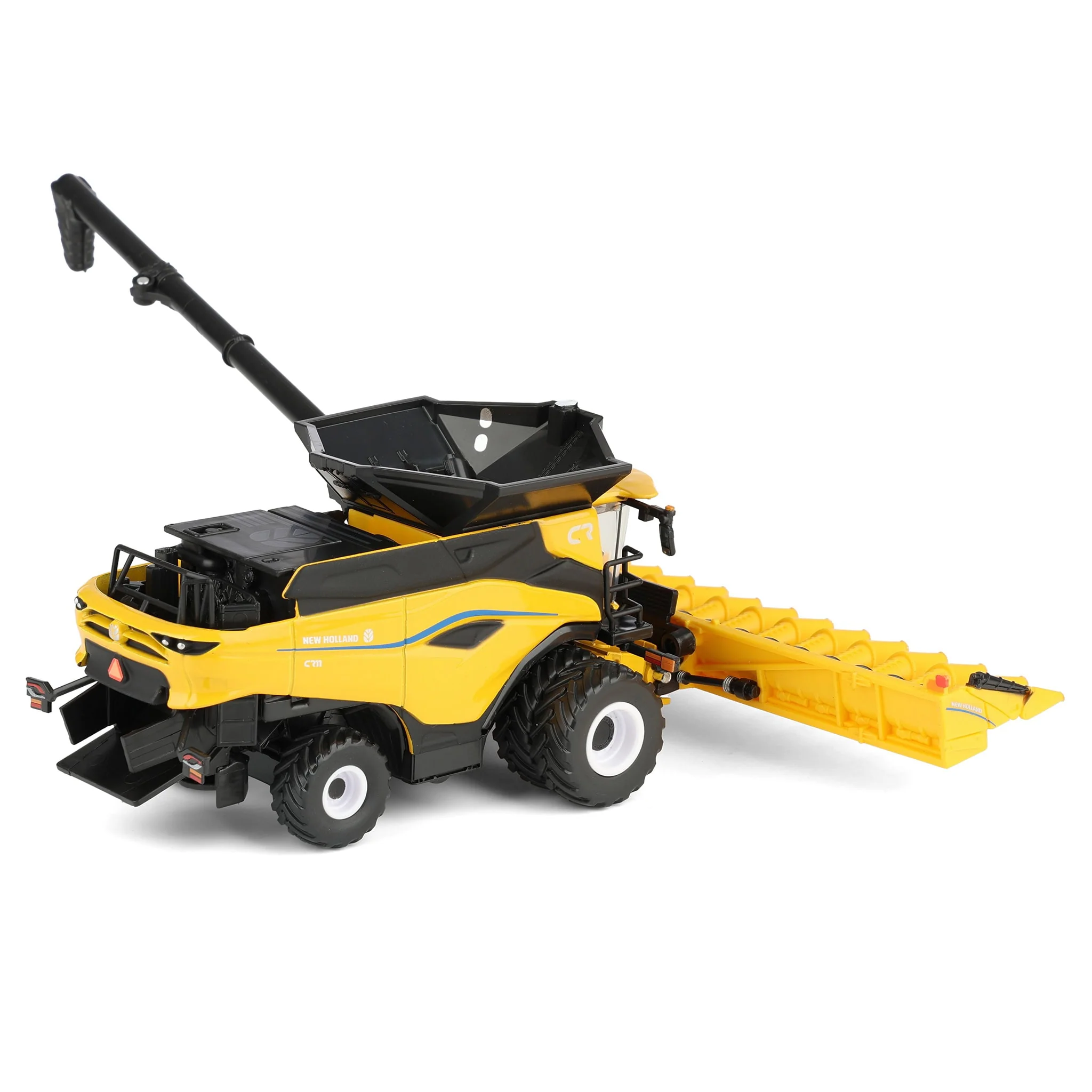 1/64 New Holland CR11 Combine with Corn Head & Draper Head, ERTL Prestige Collection - Image 7