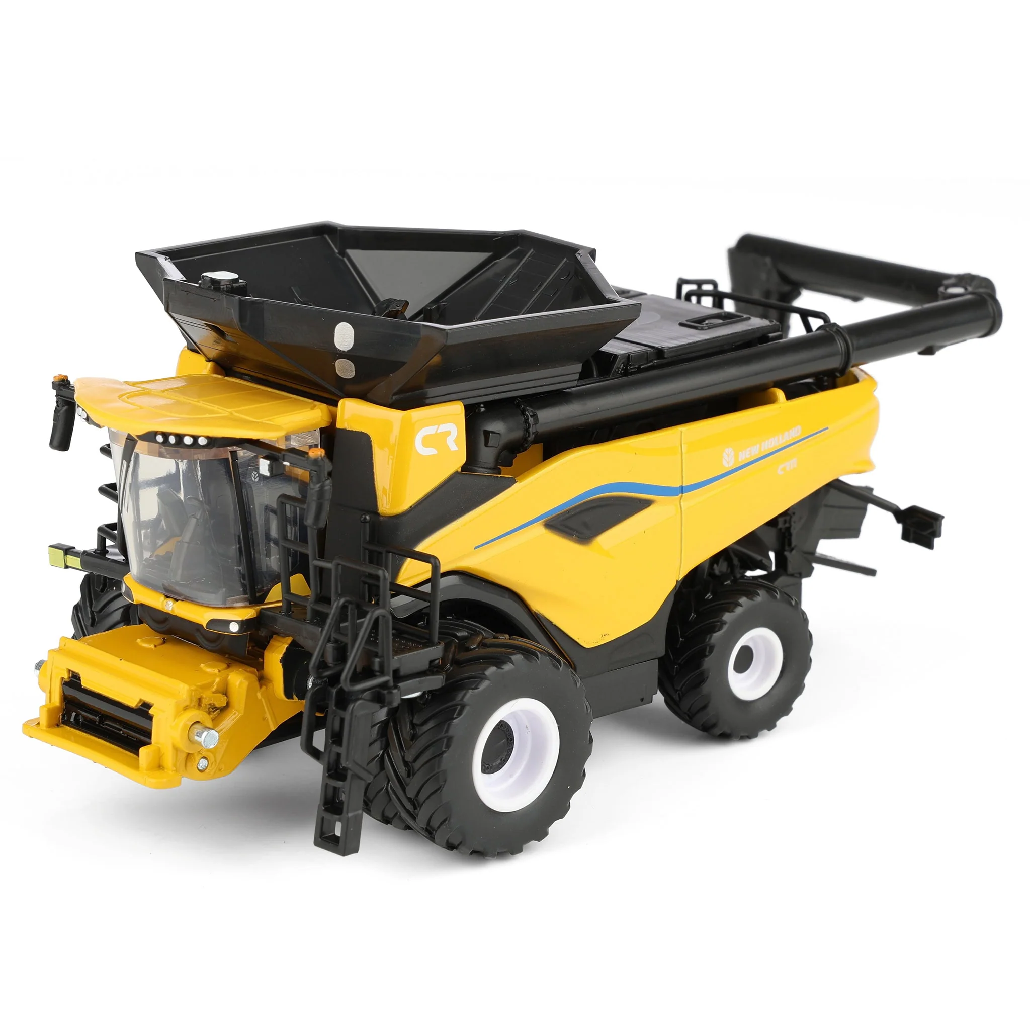 1/64 New Holland CR11 Combine with Corn Head & Draper Head, ERTL Prestige Collection - Image 8