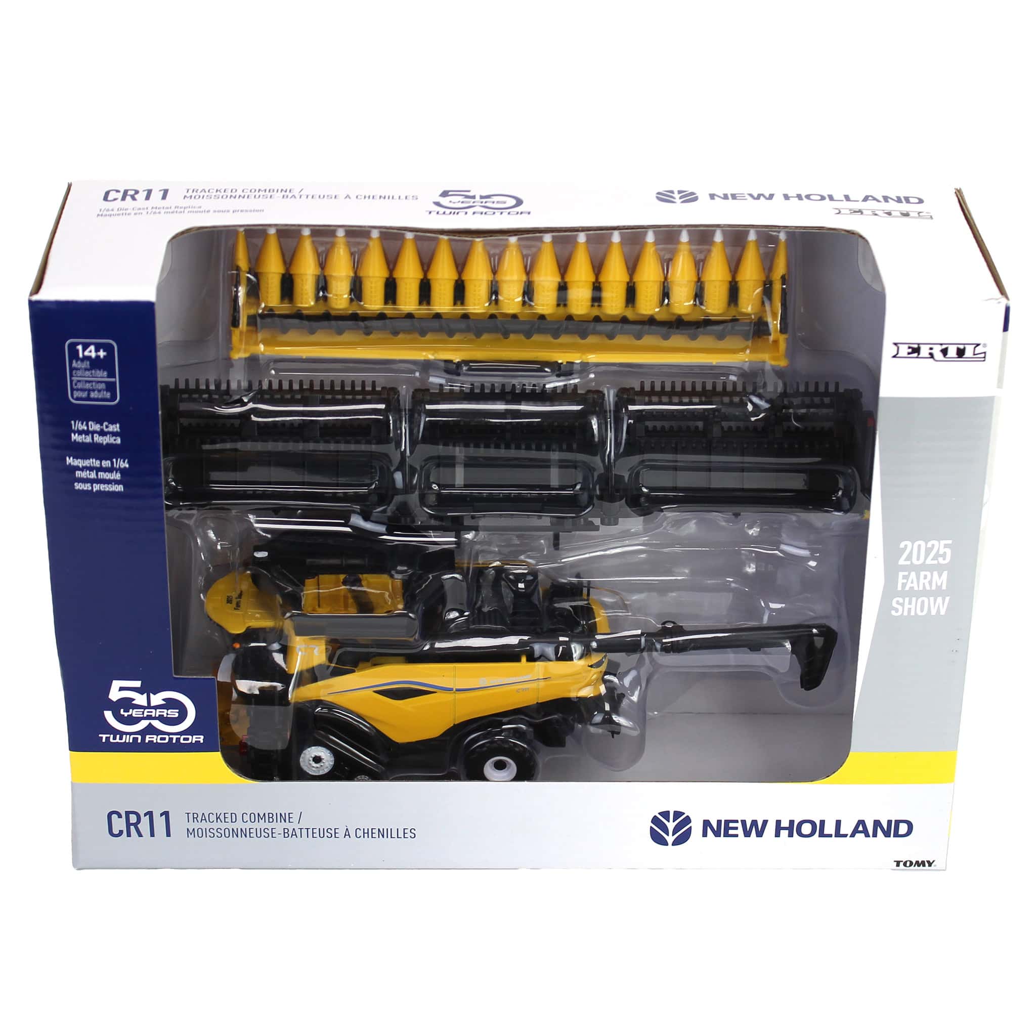 1/64 New Holland CR11 Tracked Combine with Corn Head & Draper Head by ERTL, 2025 Farm Show - Image 11