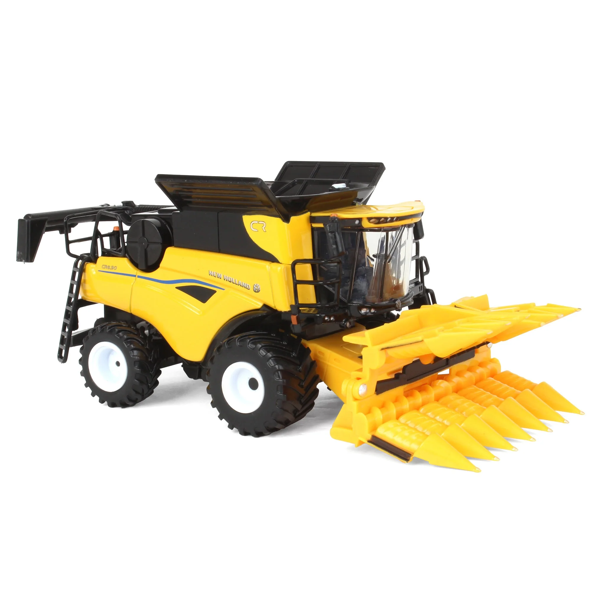 1/64 New Holland CR8.90 Combine with Corn Head & Draper Head, ERTL Prestige Collection - Image 7