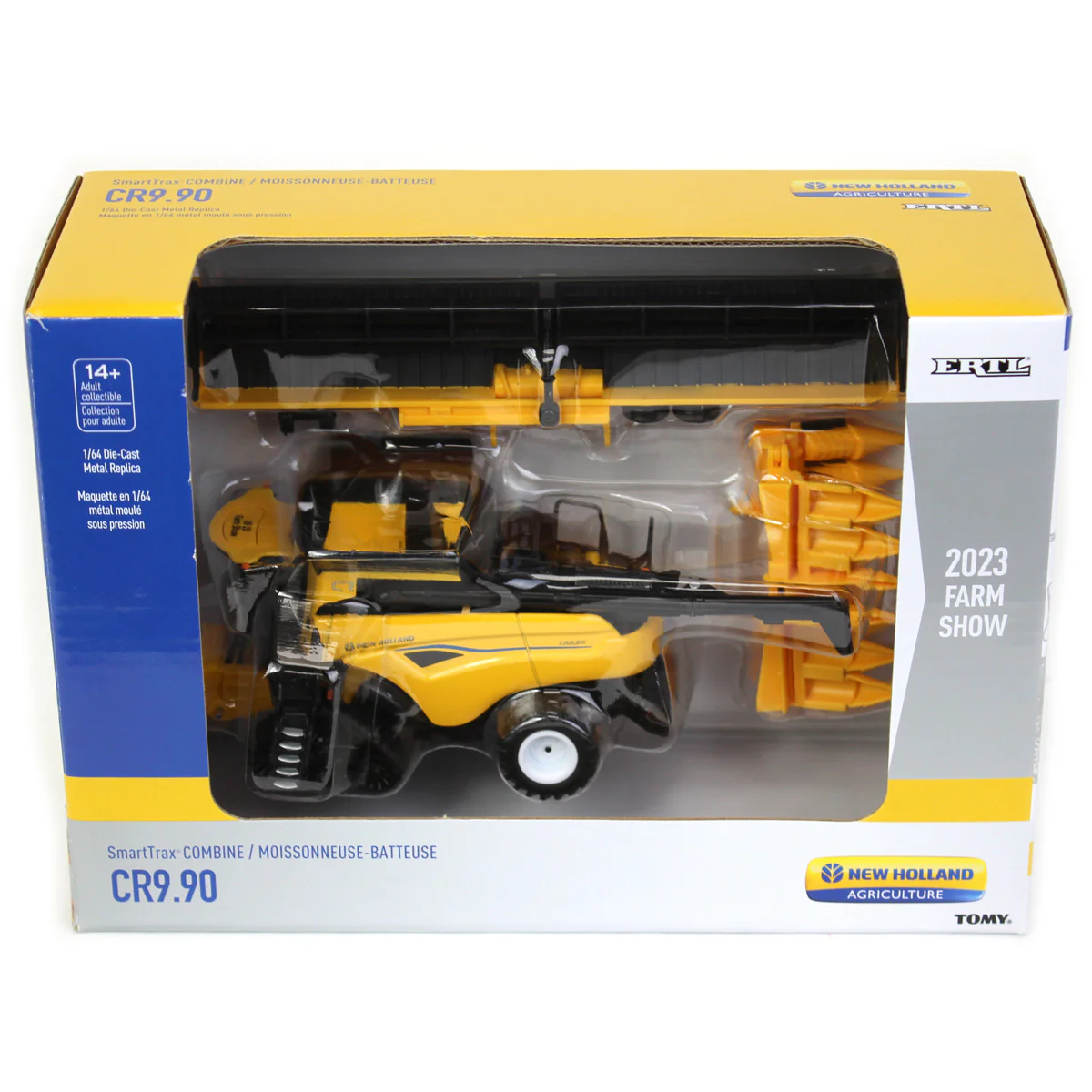1/64 New Holland CR9.90 Tracked Combine with Grain & Corn Heads, 2023 Farm Show - Image 8