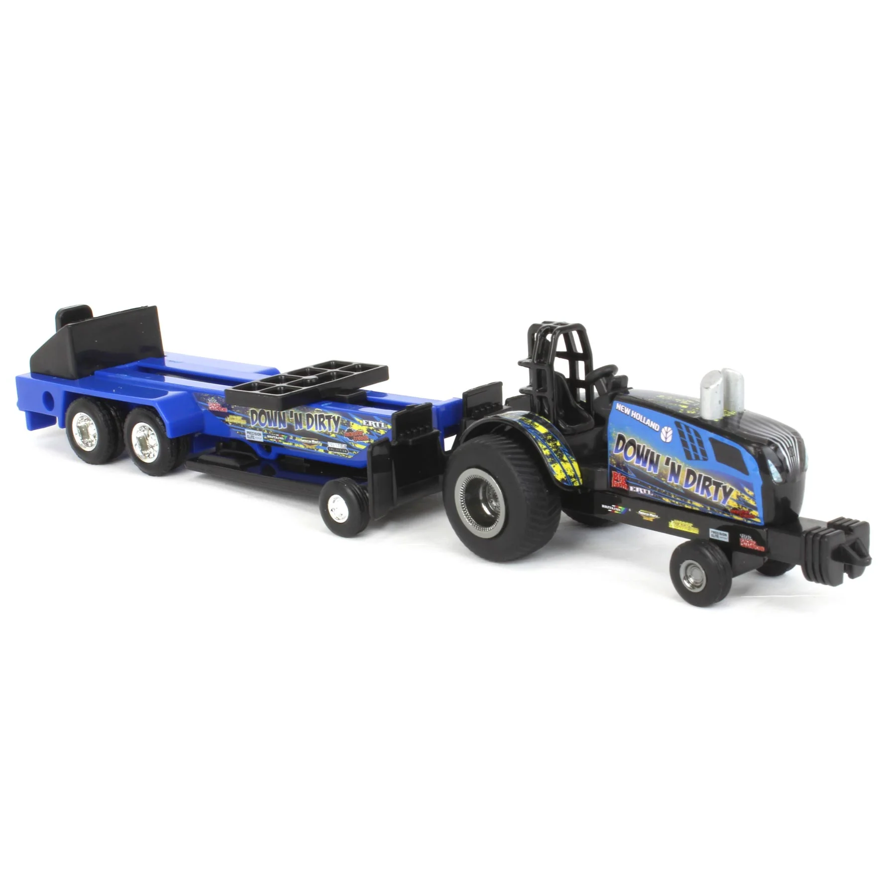 1/64 New Holland "Down 'N Dirty" Pulling Tractor with Sled - Image 2